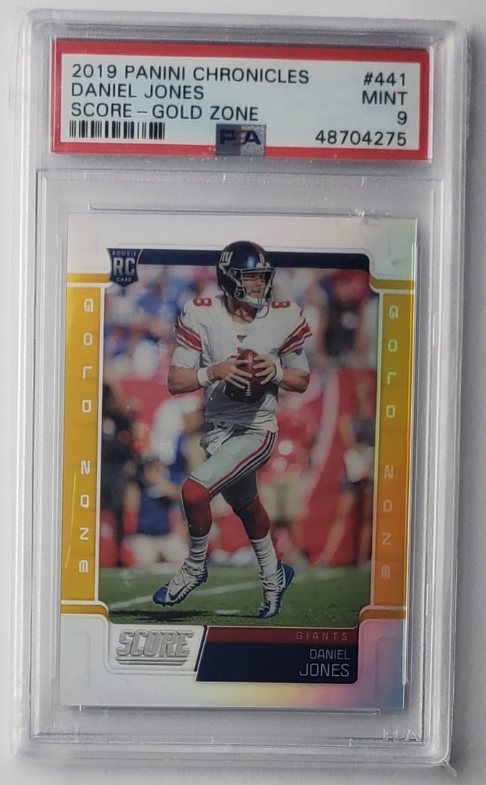 Daniel Jones Chronicles Rookie /50 PSA 9 Football Card: Daniel Jones Chronicles Rookie /50 Graded- PSA 9