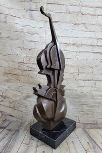 Salvador Dali (After)Cello Bronze Metal Sculpture Statue Figure Collectible Musician Musical: Description Bronze Dimensions with Marble Base: Height 17" X Width 6" Marble Dimensions: 5" X 5" Height without base: 16" Weight: 10 LBS Original or Reproduction: Reproduction Condition Excellent Buye