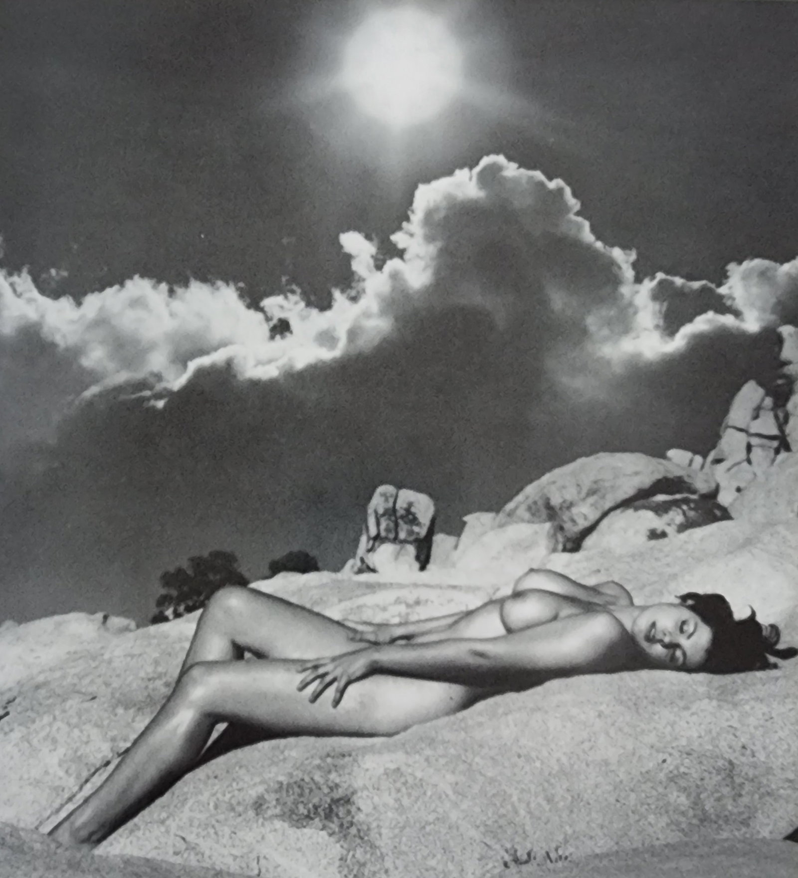 Andre de Dienes, Sun-Warmed Nude 1965: Artist/Photographer: Andre de Dienes Title/Subject: Sun-Warmed Nude Type Of Print: Authentic Sheet Fed Photogravure/Heliogravure. Date Of Print: 1965 Paper: Medium weight, satin/matte finish. Print Or