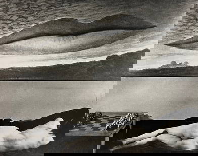 Man Ray, From The Series A Lheure De Observatoire, Les Amoureux, 1934: Photographer: Man Ray (American born, 1890 - 1976) - Considered one of the most influential artists of the 20th century Man Ray lived most of his life in Paris, France. Best described as a modernist,