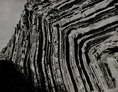 Man Ray (1890-1976), 'Rock Lines Abstract', 1934 First Edition: Photographer: Man Ray (American born, 1890 - 1976) - Considered one of the most influential artists of the 20th century Man Ray lived most of his life in Paris, France. Best described as a modernist,