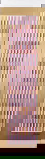 Yaacov Agam, Vertical Orchestration, Signed Limited Edition Serigraph: Description Artist: Yaacov Agam Title: From the VERTICAL ORCHESTRATION portfolio Year: C1980s Dimensions: 26 in. by 8.5 in. Edition: Medium: Silk Screen Condition: Excellent Signature Details: Hand-si