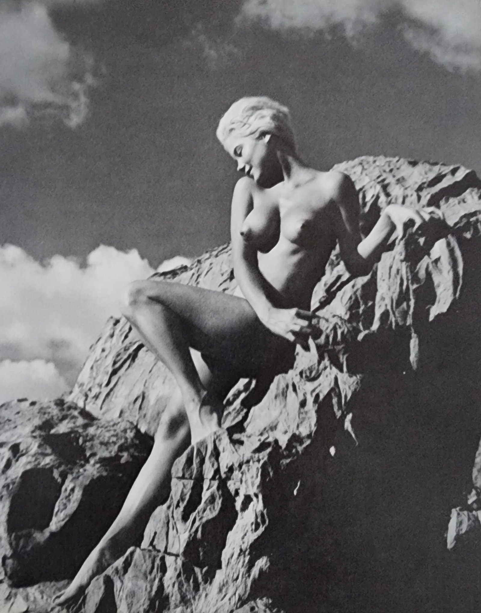 Andre de Dienes, Sun-Warmed Nude 1965: Artist/Photographer: Andre de Dienes Title/Subject: Sun-Warmed Nude Type Of Print: Authentic Sheet Fed Photogravure/Heliogravure. Date Of Print: 1965 Paper: Medium weight, satin/matte finish. Print Or