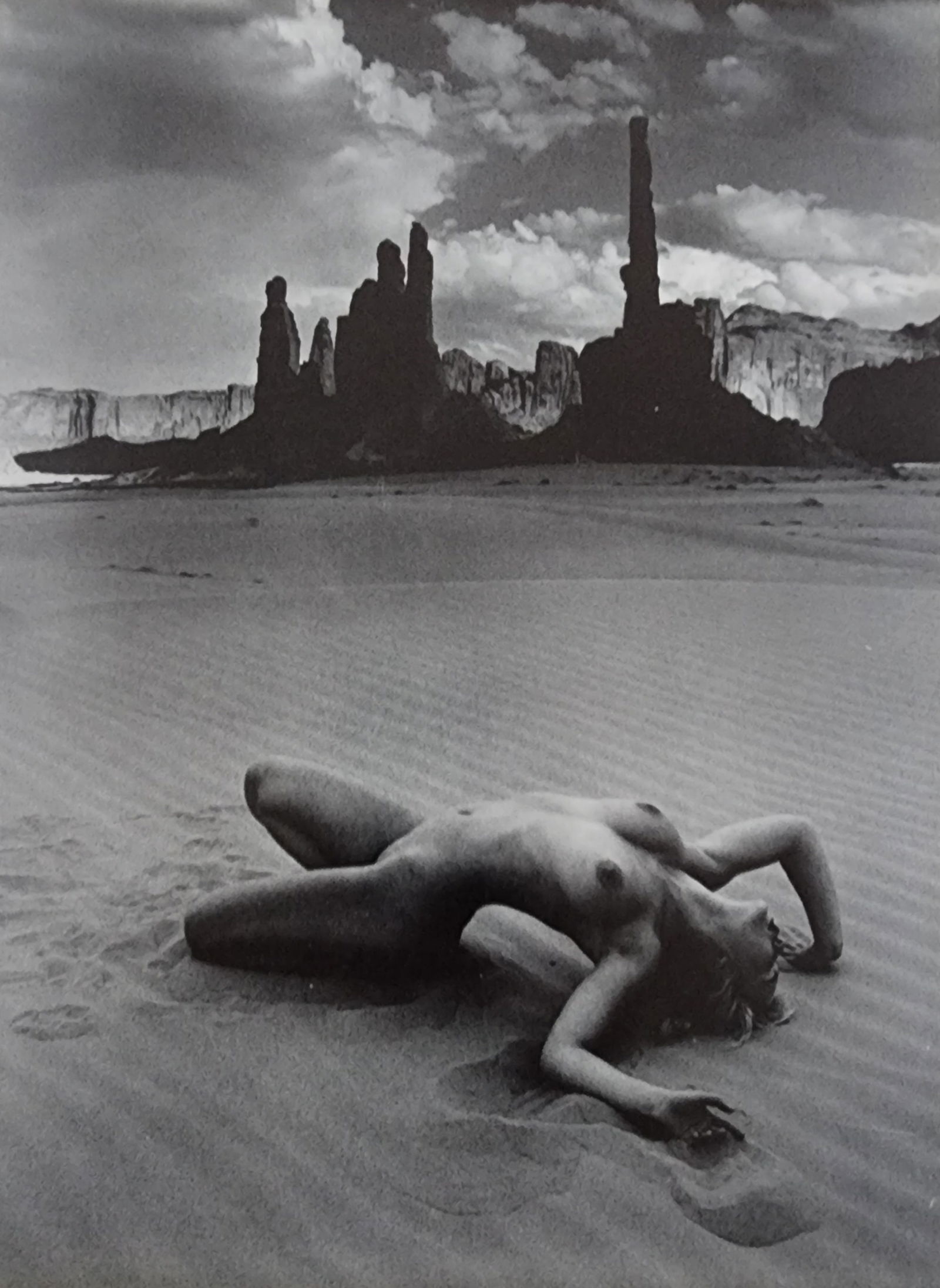 Andre de Dienes, Sun-Warmed Nude 1965: Artist/Photographer: Andre de Dienes Title/Subject: Sun-Warmed Nude Type Of Print: Authentic Sheet Fed Photogravure/Heliogravure. Date Of Print: 1965 Paper: Medium weight, satin/matte finish. Print Or