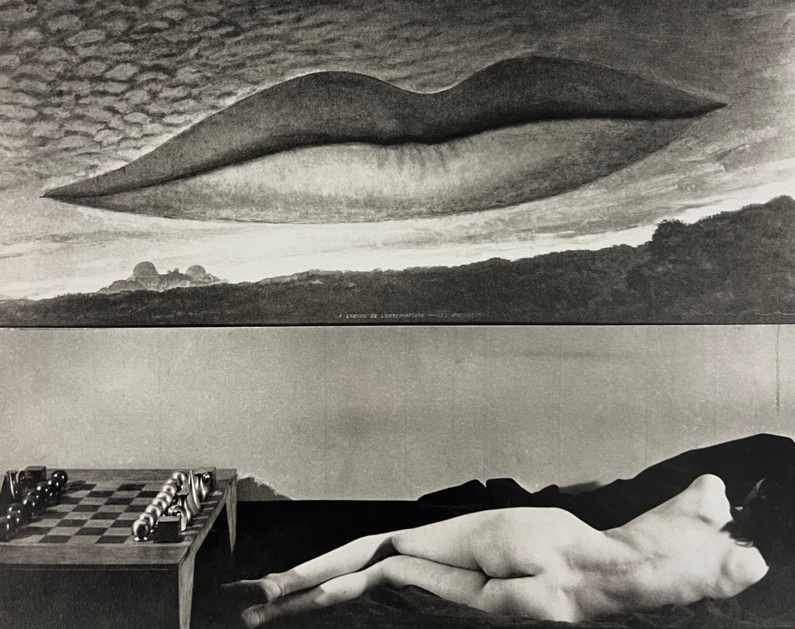 Man Ray, From The Series A Lheure De Observatoire, Les Amoureux, 1934: Photographer: Man Ray (American born, 1890 - 1976) - Considered one of the most influential artists of the 20th century Man Ray lived most of his life in Paris, France. Best described as a modernist,