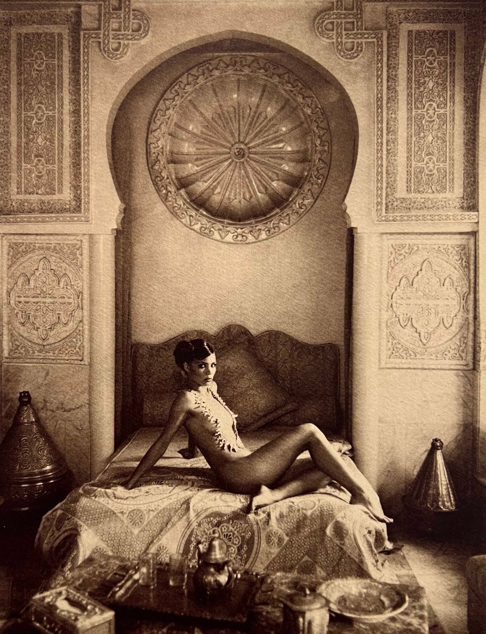 Marc Lagrange, Moroccan Sun, 2011: Photographer: Marc Lagrange was a Belgian photographer known for his nude portraits of female figures. Lagrange created dream-like and fantastical narrative pictures populated by beautiful nudes that