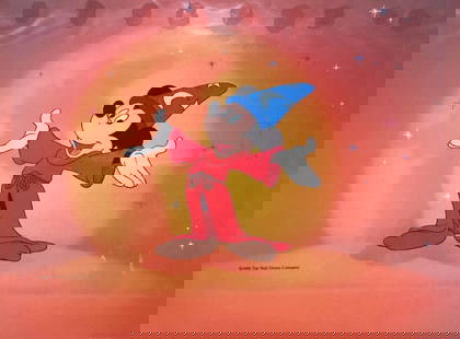 Disney, 'Fantasia - Sorcerer Mickey Mouse', Limited Edition Animation Cel: Limited edition Sericel of Disney Mickey Mouse. This fantastic animation features Sorcerer Mickey from Fantasia. This Cel measures 8" x 11", comes unframed. Sericel is in mint condition, background ha