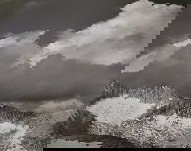 Ansel Adams, Clouds, Kings River Divide, Sierra Nevada, California, C. 1932: Photographer: Ansel Adams (American, 1902 - 1984) - Internationally renowned American photographer. One of the most influential artists in photographic history. Title: "Clouds, Kings River Divide, Sie