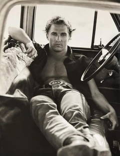 Herb Ritts, Matthew McConaughey, Palmdale, 1996: Photographer: Herbert "Herb" Ritts (American, 1952 - 2002) - renowned fashion, art and celebrity photographer. Subject: "Matthew McConaughey, Palmdale, 1996" Type Of Print: Fine Duotone Photo Engravin