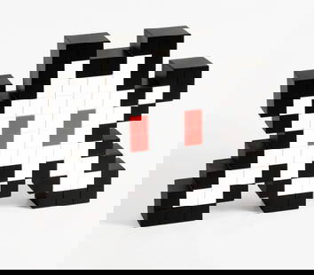 Invader, '3D Little Big Space', Sculpture, in original packaging: Artist: Invader Title: 3D Little Big Space Release Date: 2022 Condition: Brand new - SEALED box. Size: 11"x 7.8" x 1.6" Signed / numbered : 5000 made. Condition- Mint Buyers Premium-