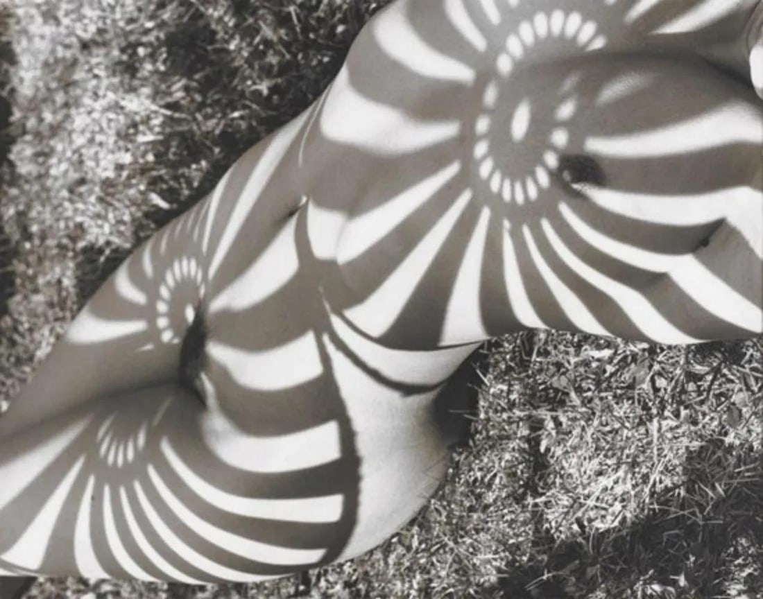 Herb Ritts, Neith with Shadows, Pound Ridge, 1985: Photographer: Herbert "Herb" Ritts (American, 1952 - 2002) - renowned fashion, art and celebrity photographer. Subject: "Neith with Shadows, Pound Ridge, 1985" Type Of Print: Fine Duotone Photo Engrav