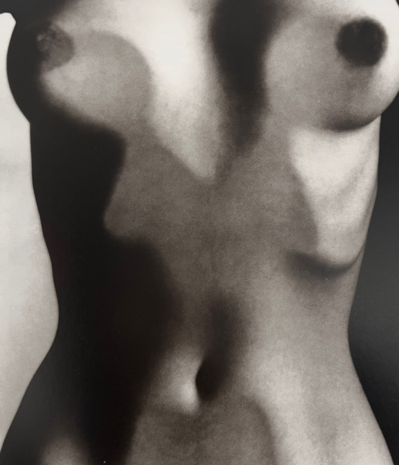 Ruth Bernhard, Abstract Torso, 1947: Ruth Bernhard (1905-2006) was the daughter of Lucien Bernhard, a graphic designer known as "the father of the German poster." After studying for two years at the Berlin Academy of Art, she came to New