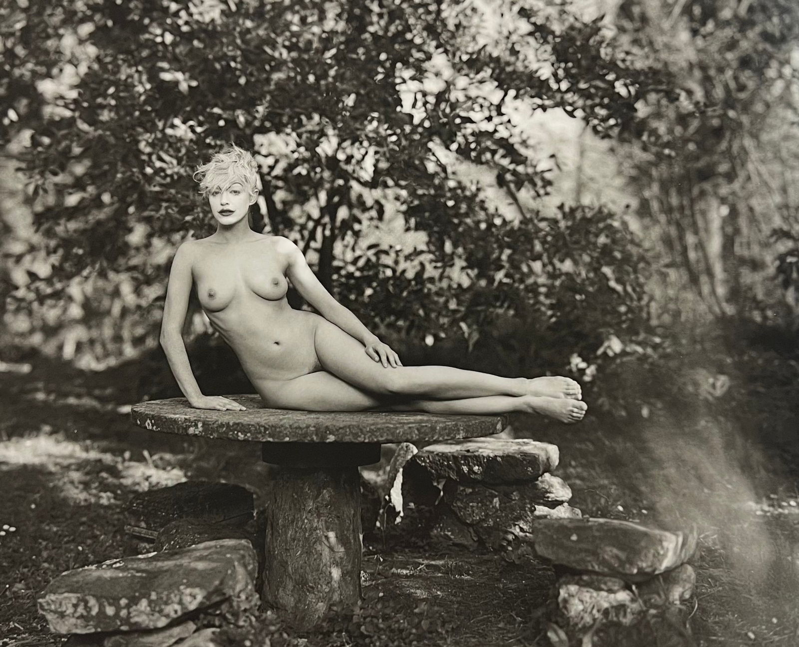 Marc Lagrange, La Commedia Dell'Arte, 2000's: Photographer: Marc Lagrange was a Belgian photographer known for his nude portraits of female figures. Lagrange created dream-like and fantastical narrative pictures populated by beautiful nudes that