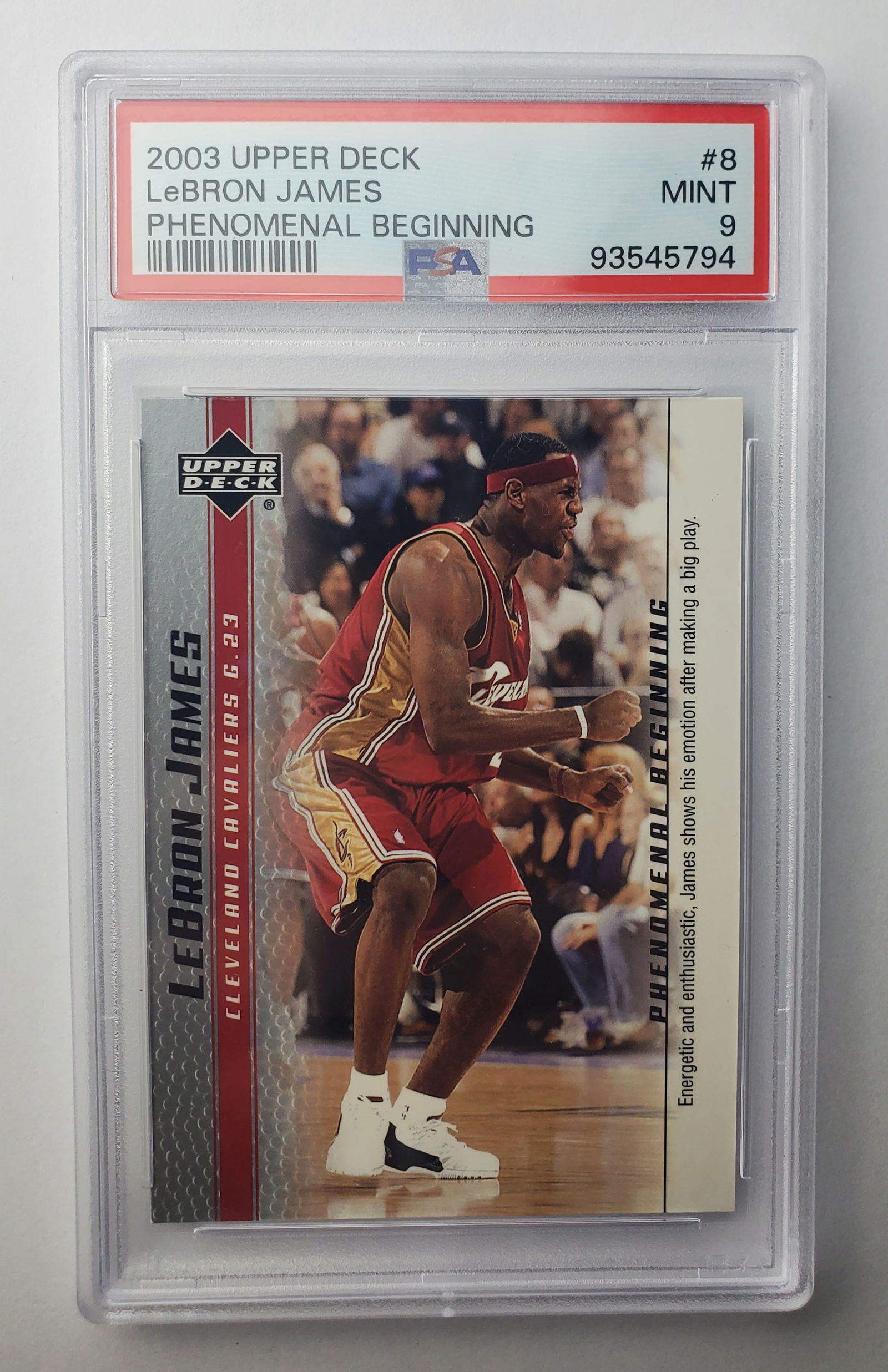Lebron James 2003 Upper Deck Rookie Gem Mint 10 Basketball Sports Card (1 of 2)