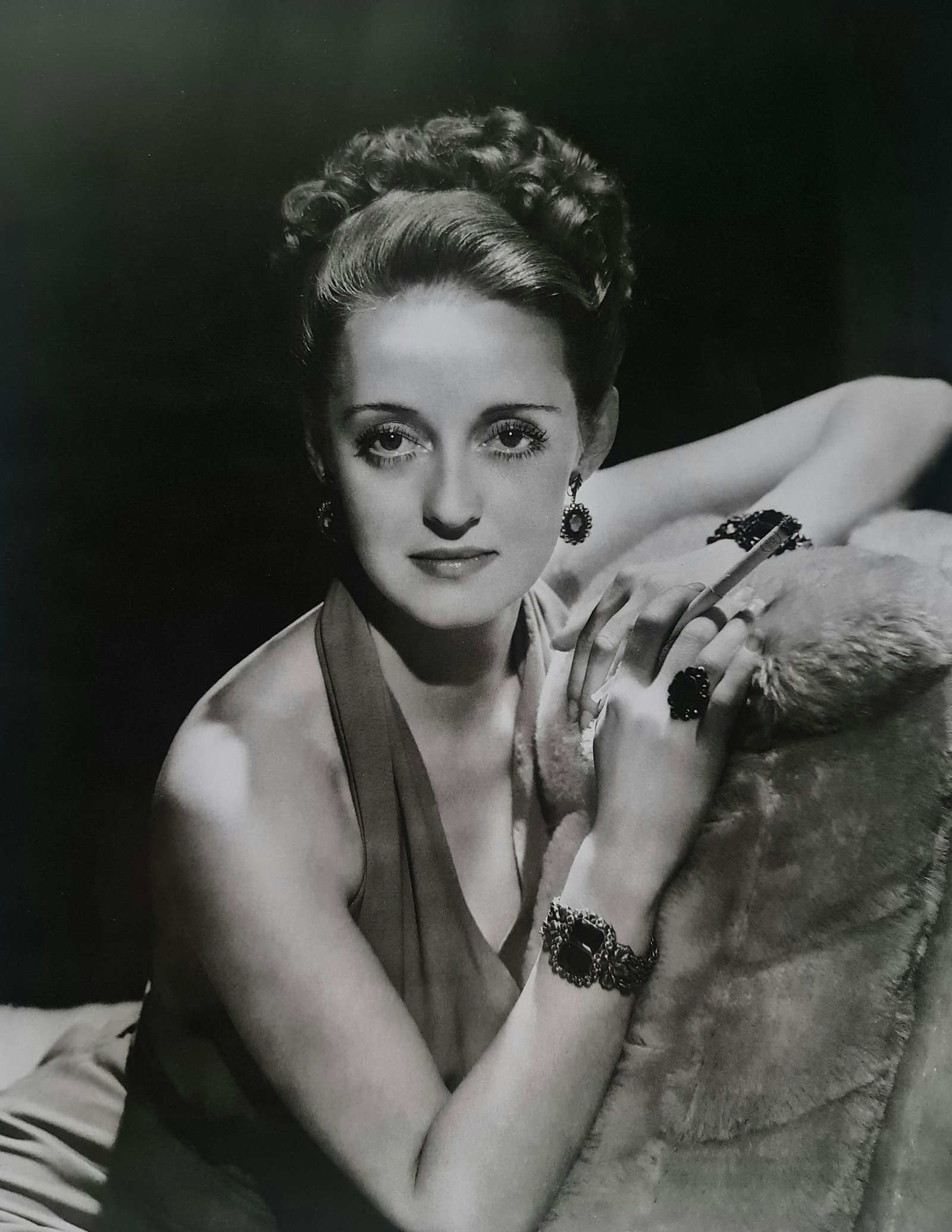 George Hurrell, Bette Davis, 1938: Photographer: George Edward Hurrell (June 1, 1904 – May 17, 1992) was a photographer who contributed to the image of glamour presented by Hollywood during the 1930s and 1940s.Title: Bette Davis, 193