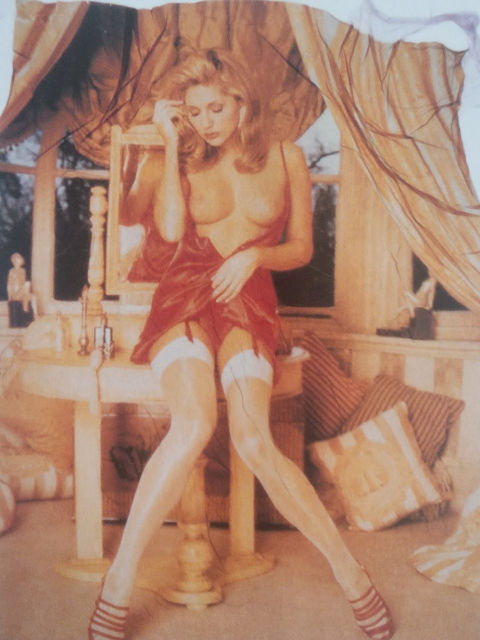 Blondes have more fun by Michelle Olley, 2002: Artist/Photographer: Michelle Olley Title/Subject: Blondes have more fun Type Of Print: Authentic Sheet Fed Photogravure/Heliogravure. Date Of Print: 2002 Paper: Medium weight, satin/matte finish. Pri