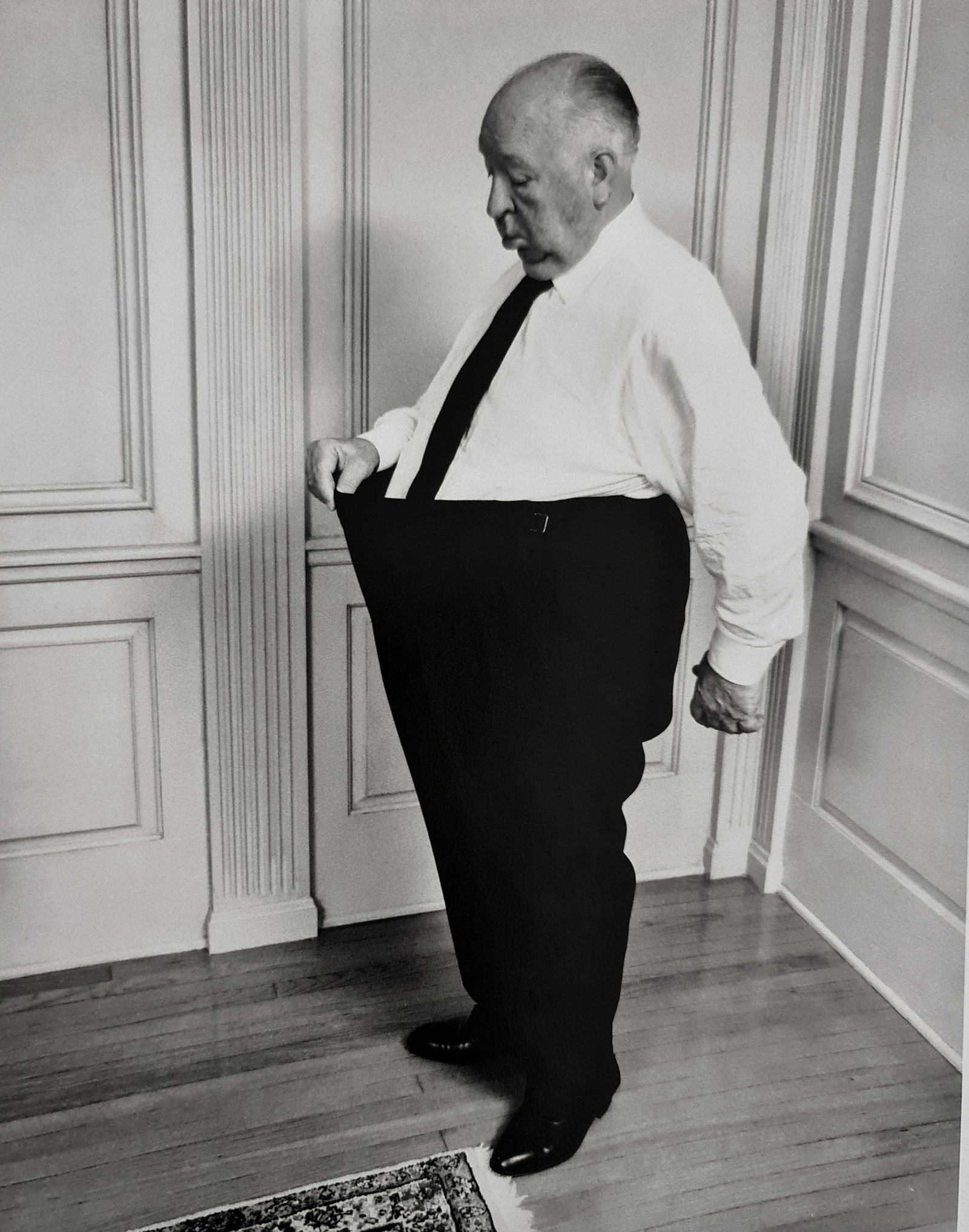 Phillipe Halsman, Alfred Hitchcock, 1974: Photographer: Philippe Halsman (Latvia born American, 1906 - 1979) - internationally renowned portrait and fashion photographer, one of the most important and influential photographers from the 1940's