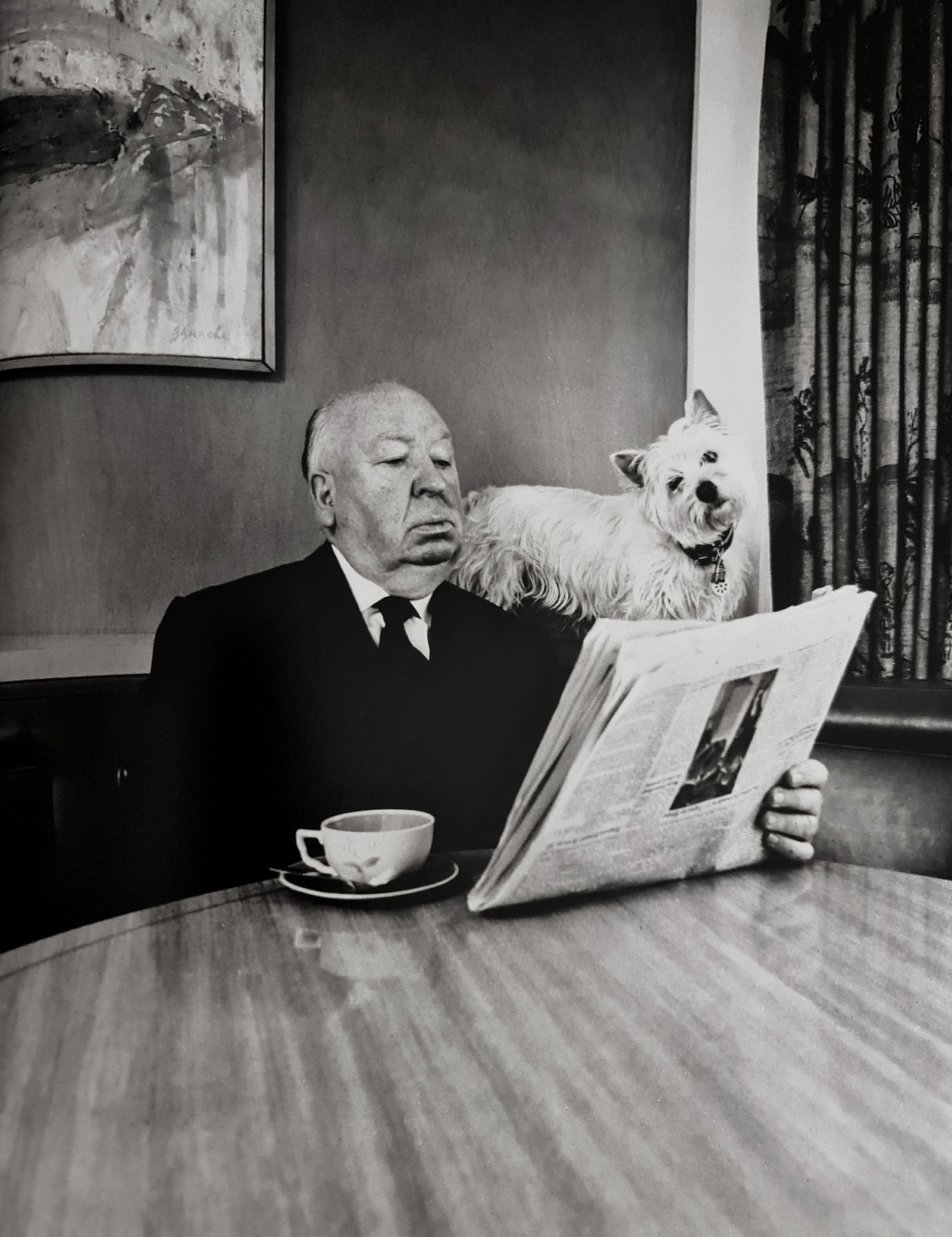 Phillipe Halsman, Alfred Hitchcock, 1974: Photographer: Philippe Halsman (Latvia born American, 1906 - 1979) - internationally renowned portrait and fashion photographer, one of the most important and influential photographers from the 1940's