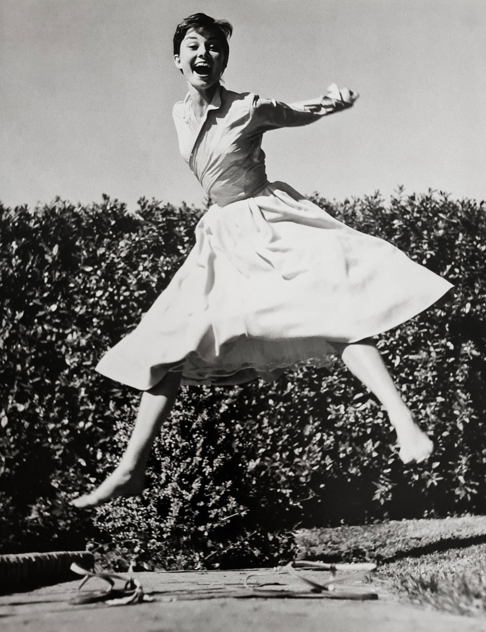 Phillipe Halsman, Audrey Hepburn, 1955: Photographer: Philippe Halsman (Latvia born American, 1906 - 1979) - internationally renowned portrait and fashion photographer, one of the most important and influential photographers from the 1940's