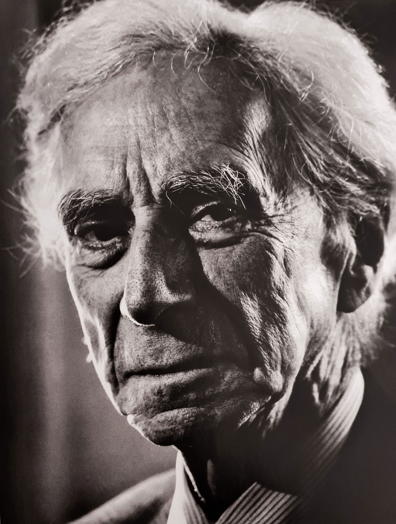 Phillipe Halsman, Bertrand Russel, 1958: Photographer: Philippe Halsman (Latvia born American, 1906 - 1979) - internationally renowned portrait and fashion photographer, one of the most important and influential photographers from the 1940's