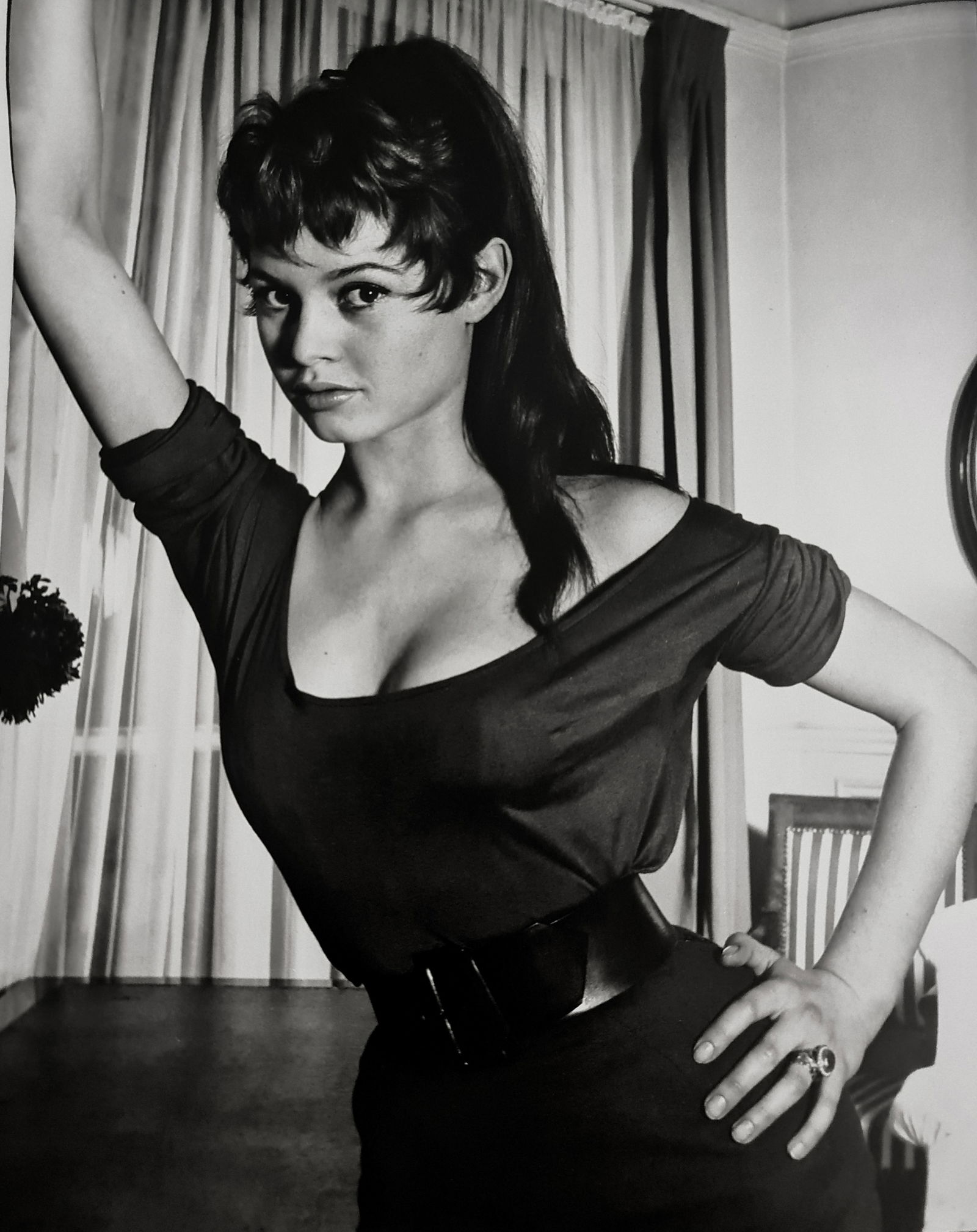 Phillipe Halsman, Brigitte Bardot, 1951: Photographer: Philippe Halsman (Latvia born American, 1906 - 1979) - internationally renowned portrait and fashion photographer, one of the most important and influential photographers from the 1940's