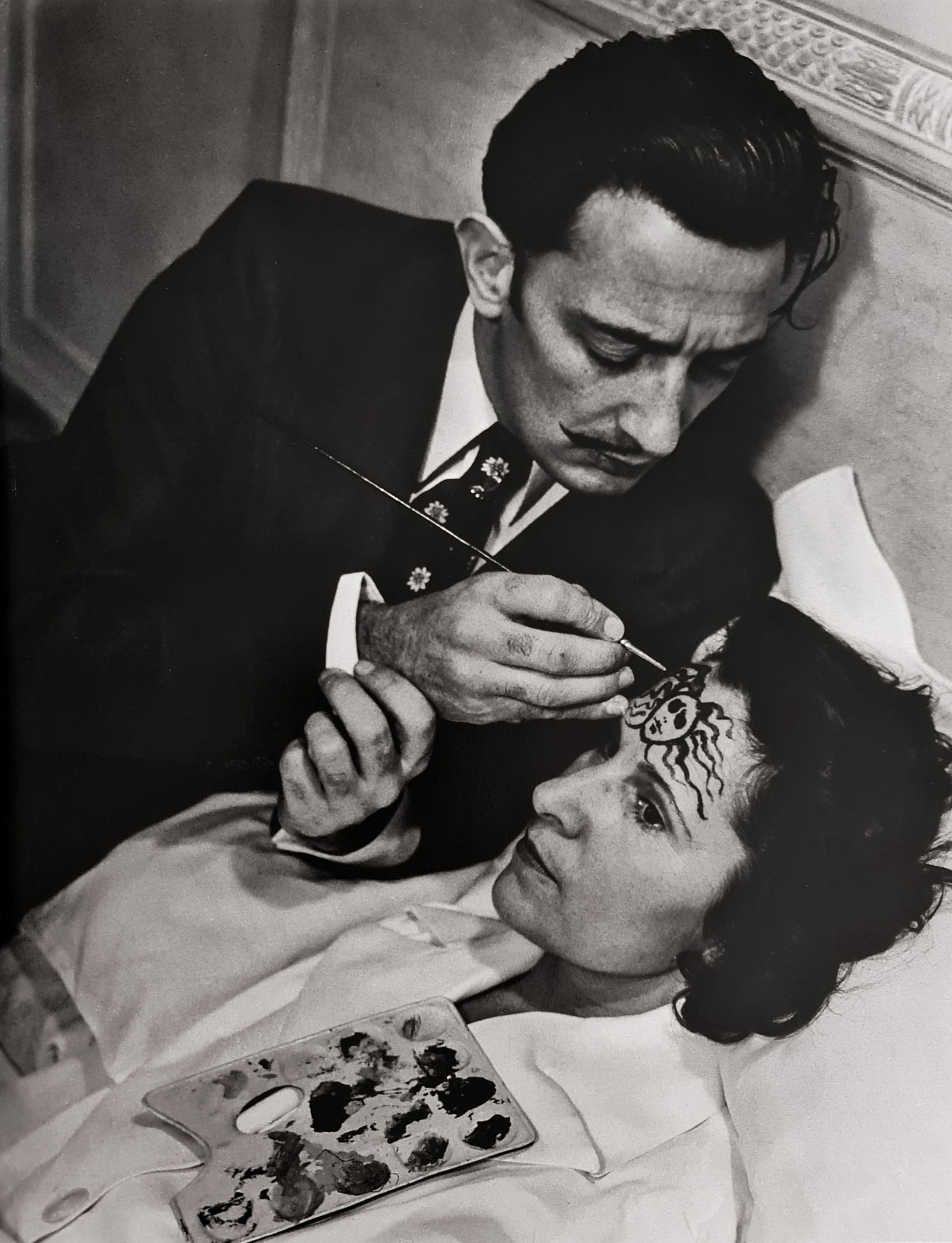 Phillipe Halsman, Dali & Gala, 1942: Photographer: Philippe Halsman (Latvia born American, 1906 - 1979) - internationally renowned portrait and fashion photographer, one of the most important and influential photographers from the 1940's