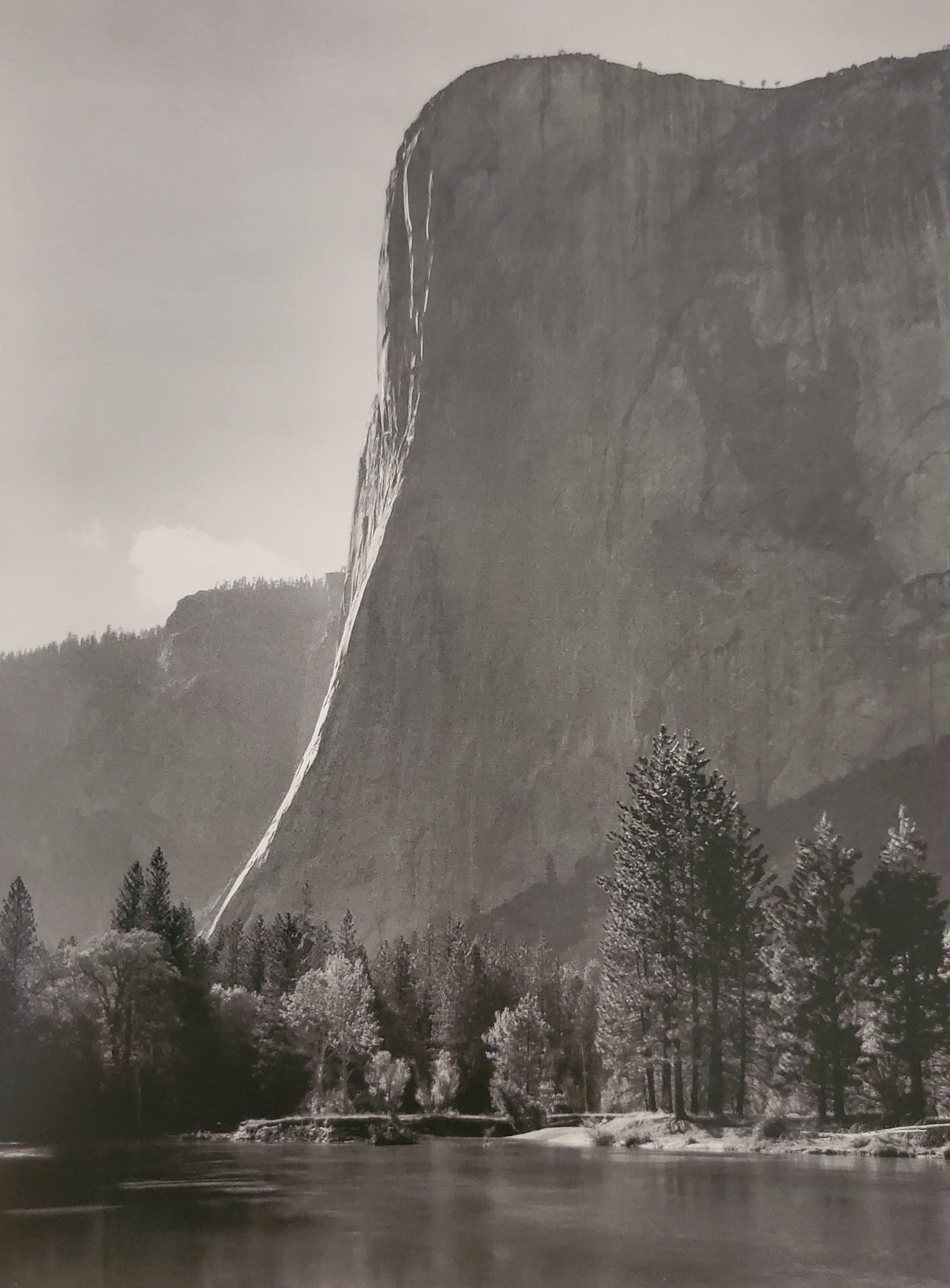 Ansel Adams, El Capitan, Merced River, Against Sun, Yosemite National Park, California, C. 1950: Photographer: Ansel Adams (American, 1902 - 1984) - Internationally renowned American photographer. One of the most influential artists in photographic history. Title: "El Capitan, Merced River, Again