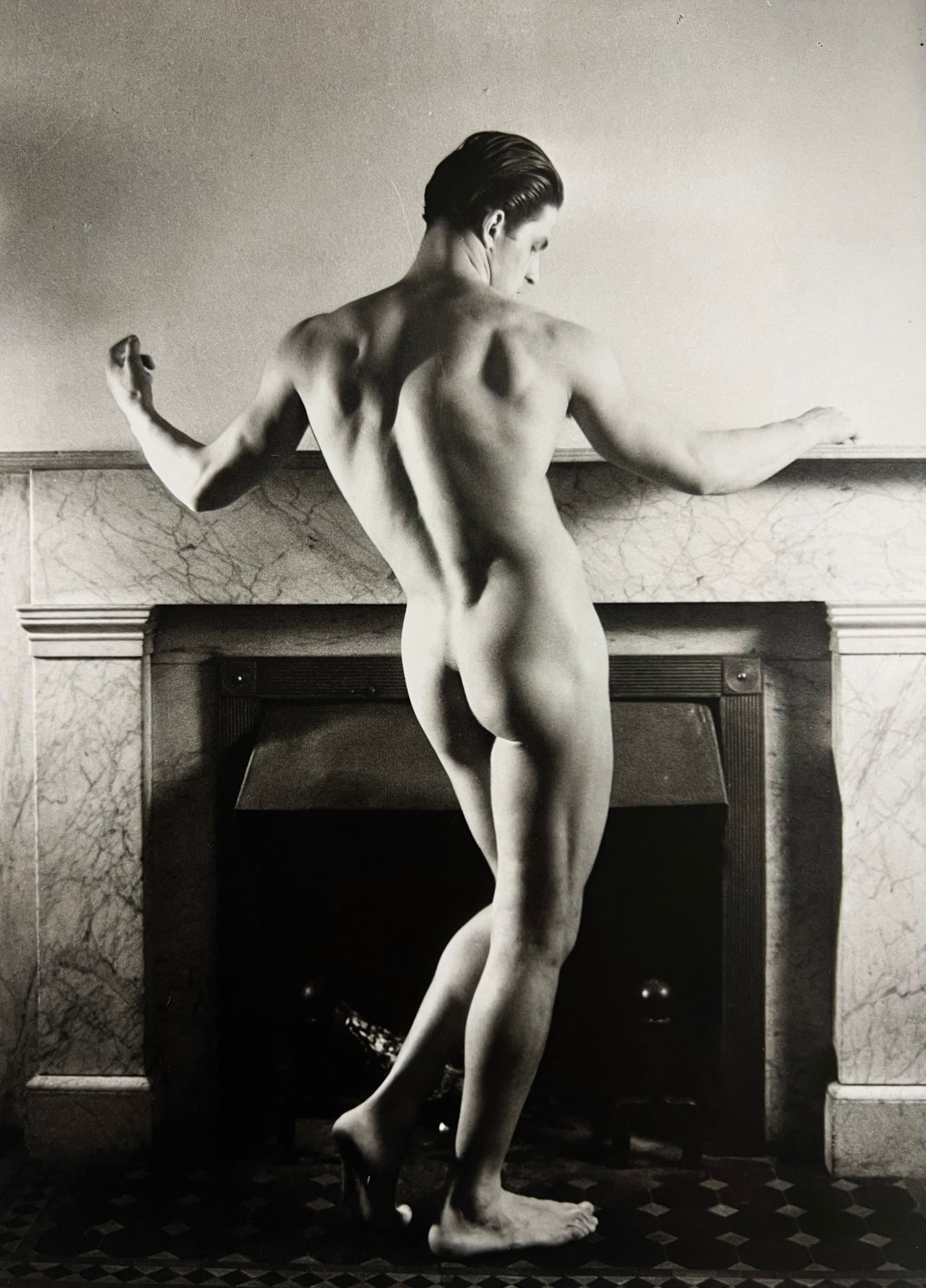 George Platt Lynes, Nude Man, 1932: Photographer: George Platt Lynes (American 1907 - 1955), Internationally renowned photographic artist, best known for portraiture, fashion, dance & nude studies. Title: Nude Man Date Of Negative: 1932