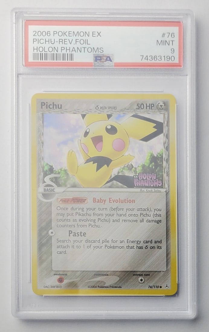 Pichu 2006 Pokemon EX Holo PSA 9 (1 of 2)