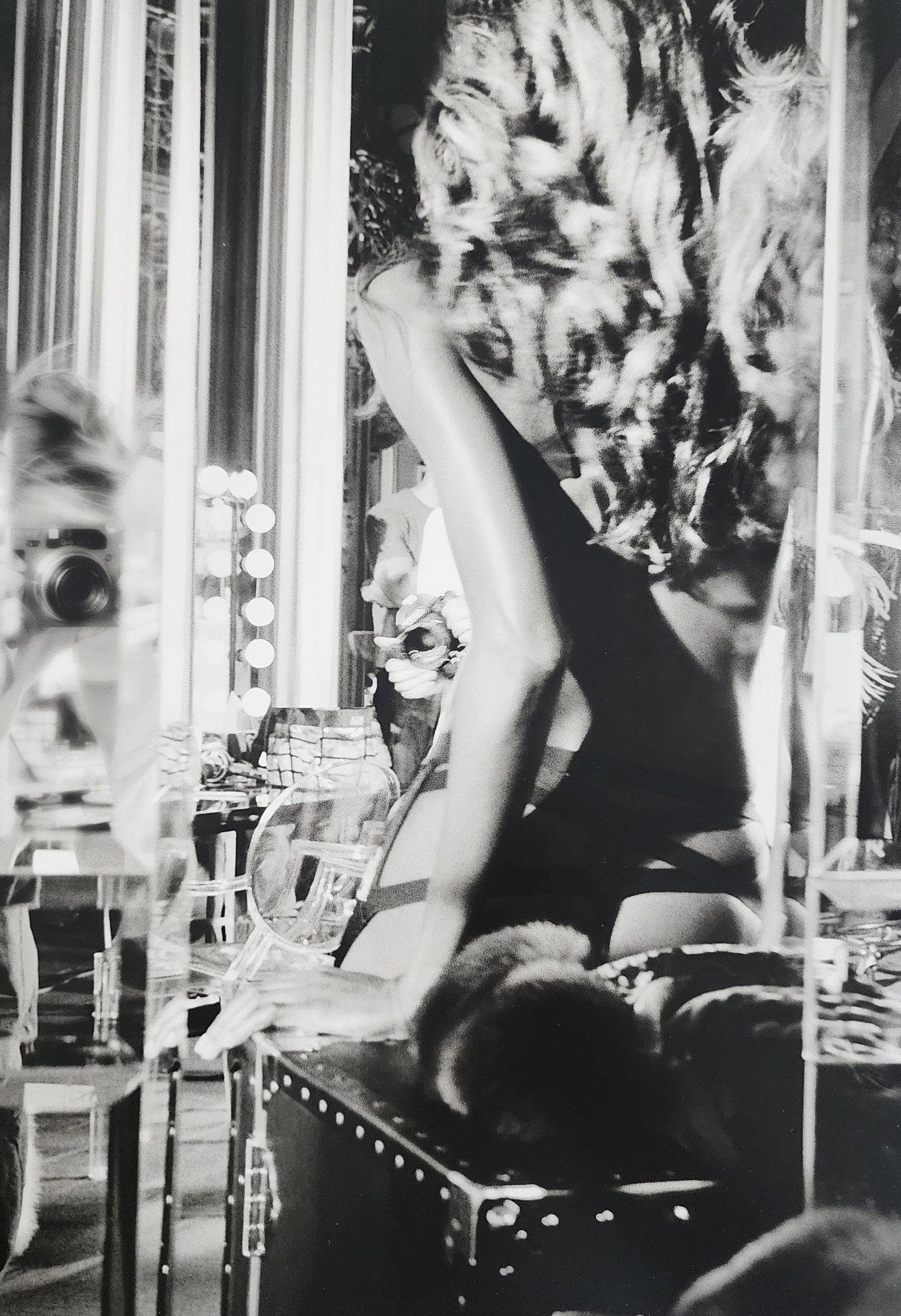 Russell James, Victoria's Secret models, Backstage, 2003: Artist/Photographer: Russell James and Linda Posnick Title/Subject: Victoria's Secret models, Backstage Type Of Print: Authentic Sheet Fed Photogravure/Heliogravure. Date Of Print: 2003 Paper: Medium 