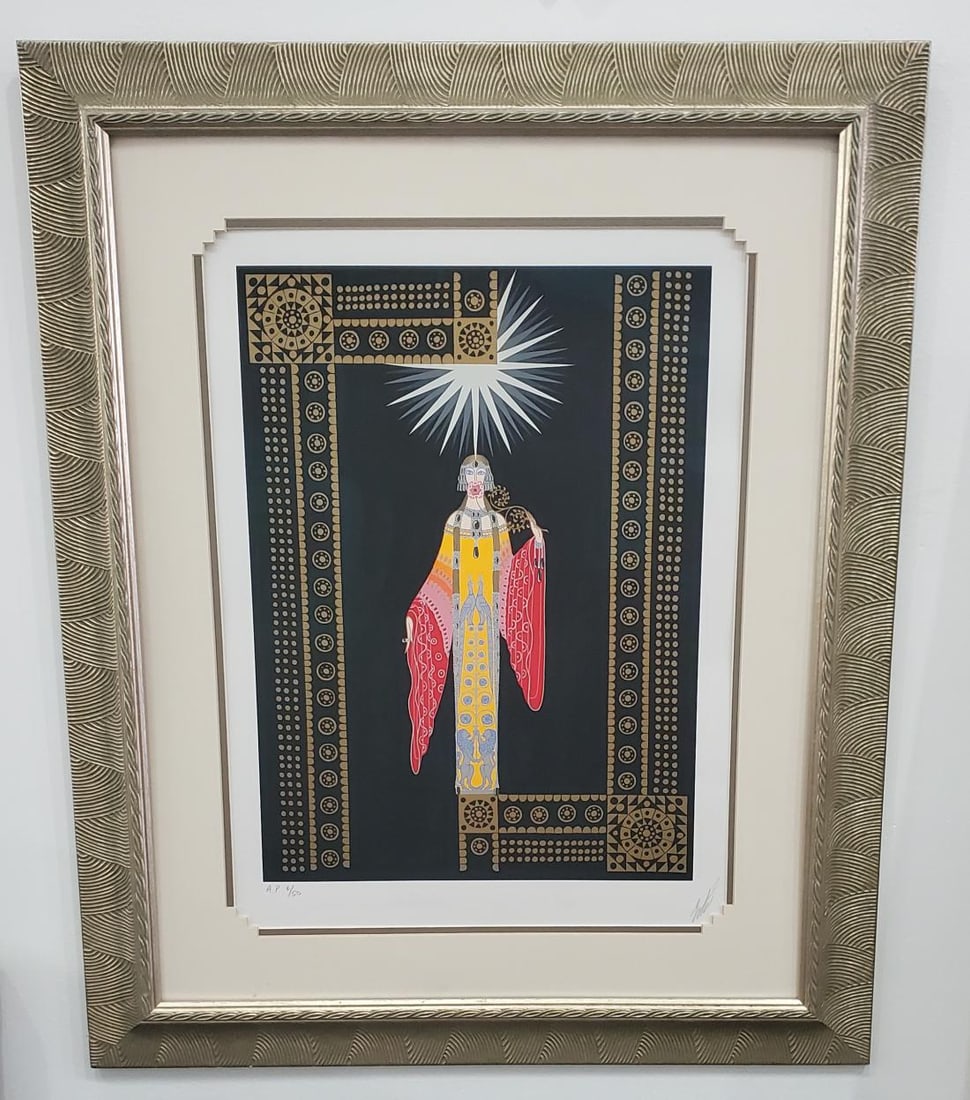 Erte, 'La Princesse Lointaine', Signed & Numbered Serigraph: Title: "La Princesse Lointaine" Artist: Erte Type: Serigraph Image Dimensions: 21 x 16 Year Produced: 1987 Edition: AP 6/50 Condition: Excellent Buyers Premium- 25%