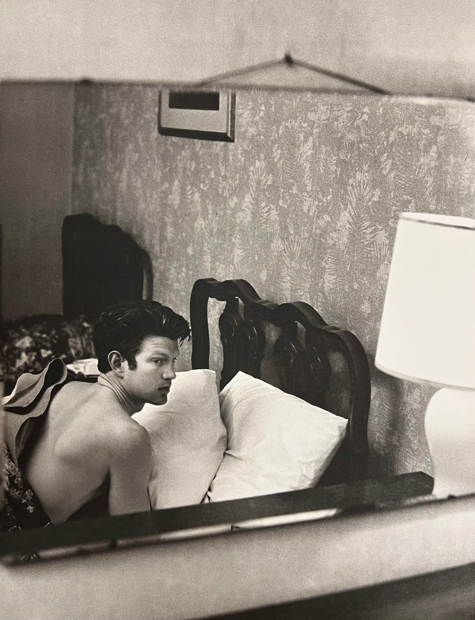Bruce Weber, Shirtless man in bed, 1988: Photographer: Bruce Weber (American, b. 1946) - internationally renowned American fashion photographer best known for his racy, erotically charged imagery. Weber has shot the ad campaigns of Calvin Kl