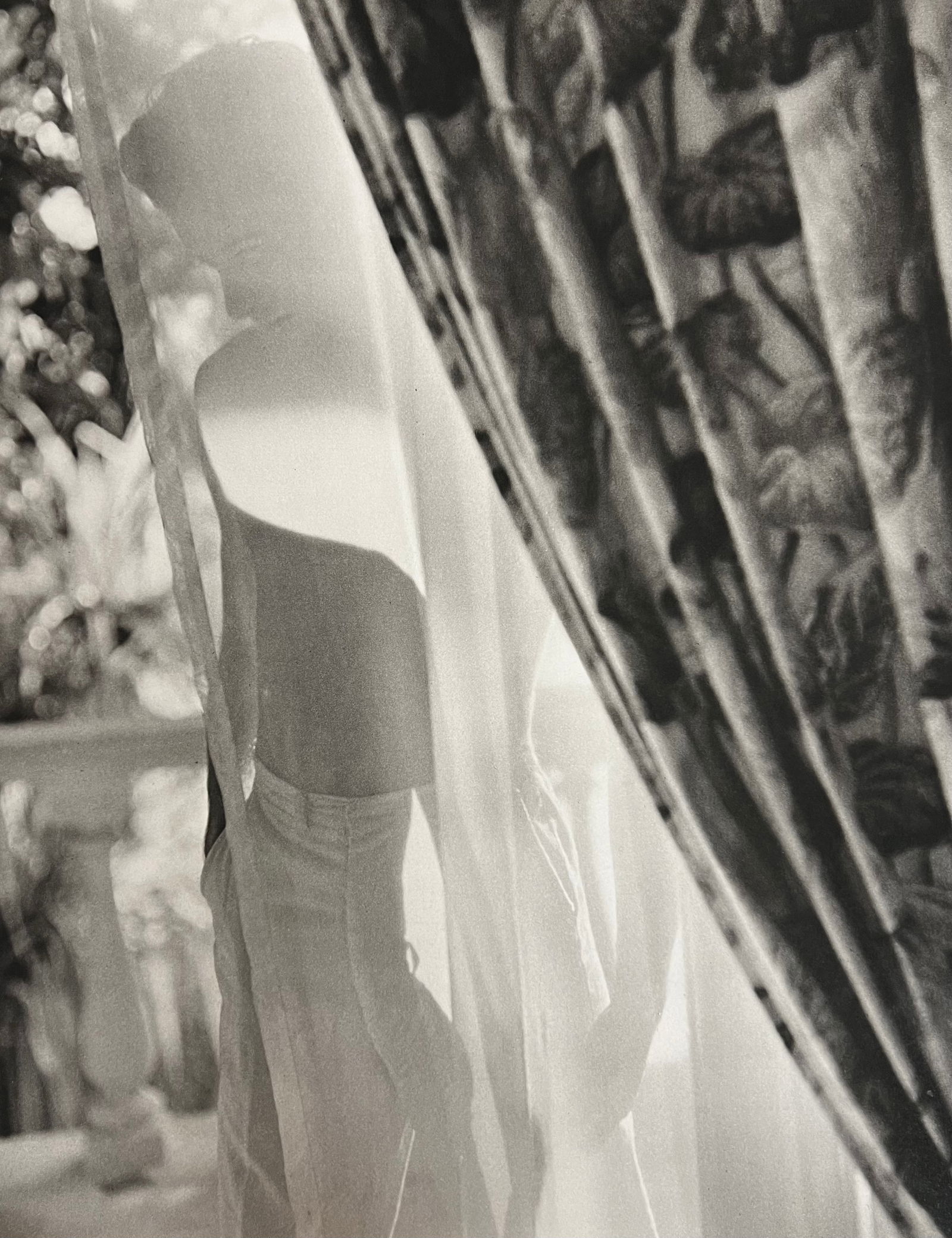 Bruce Weber, Behind the drape veil, 1988: Photographer: Bruce Weber (American, b. 1946) - internationally renowned American fashion photographer best known for his racy, erotically charged imagery. Weber has shot the ad campaigns of Calvin Kl