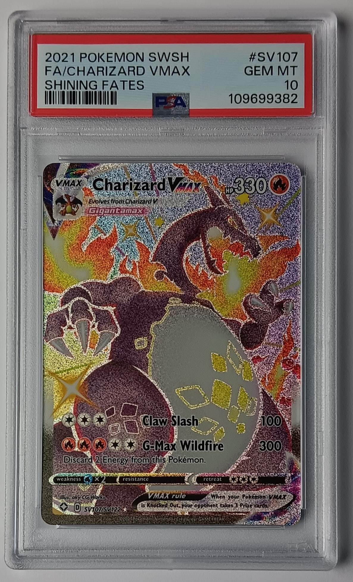 Charizard VMAX 2021 SWSH Shining Fates Pokemon Card Gem Mint 10 (1 of 2)