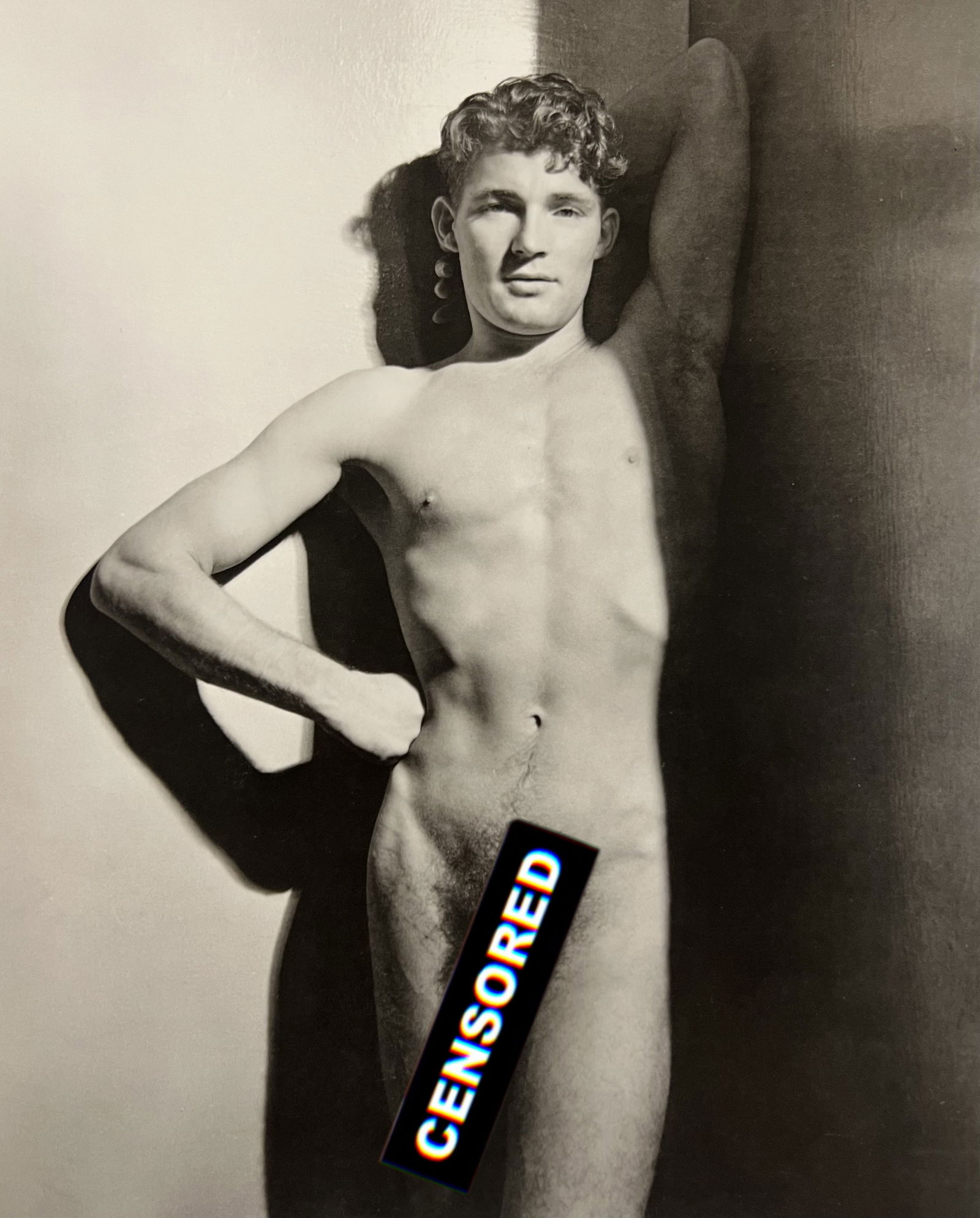 George Platt Lynes, Nude Man, 1938: Photographer: George Platt Lynes (American 1907 - 1955), Internationally renowned photographic artist, best known for portraiture, fashion, dance & nude studies. Title: Nude Man Date Of Negative: 1938