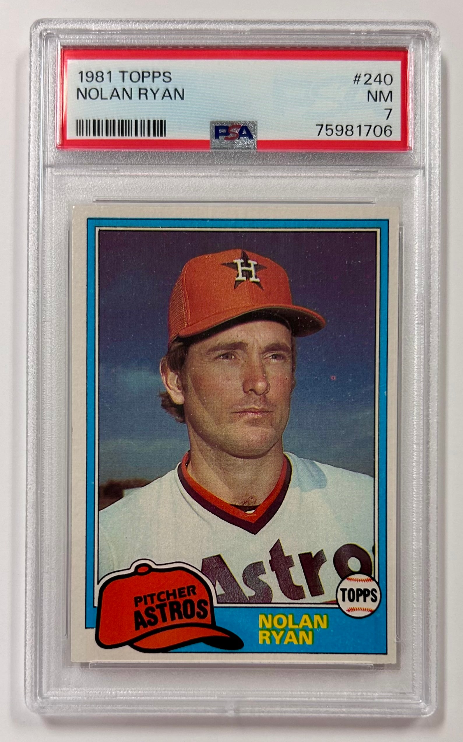 Nolan Ryan 1981 Topps PSA 7 (1 of 2)