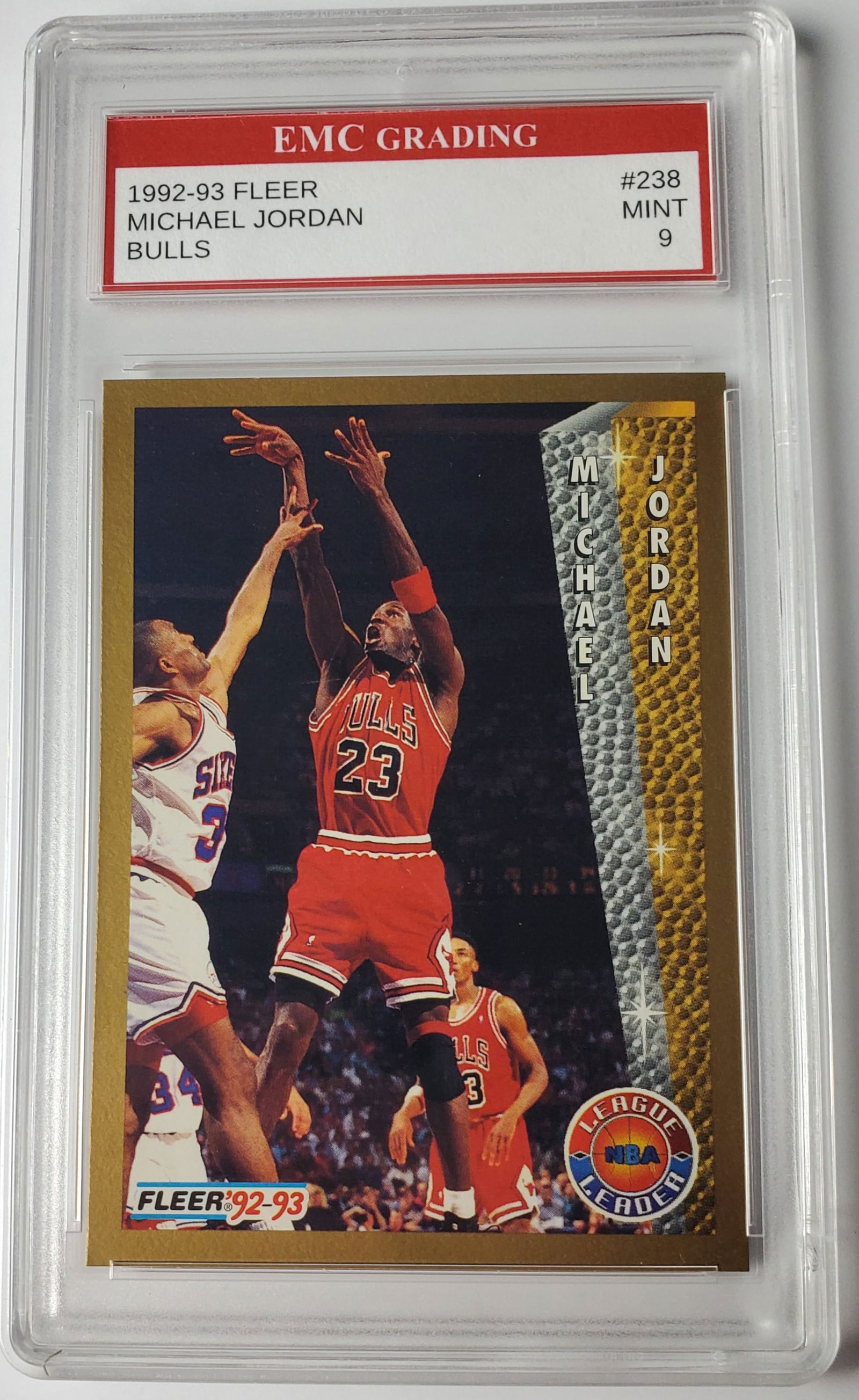 Michael Jordan 1992-93 Fleer Bulls #238 Basketball Card Mint 9 (1 of 2)