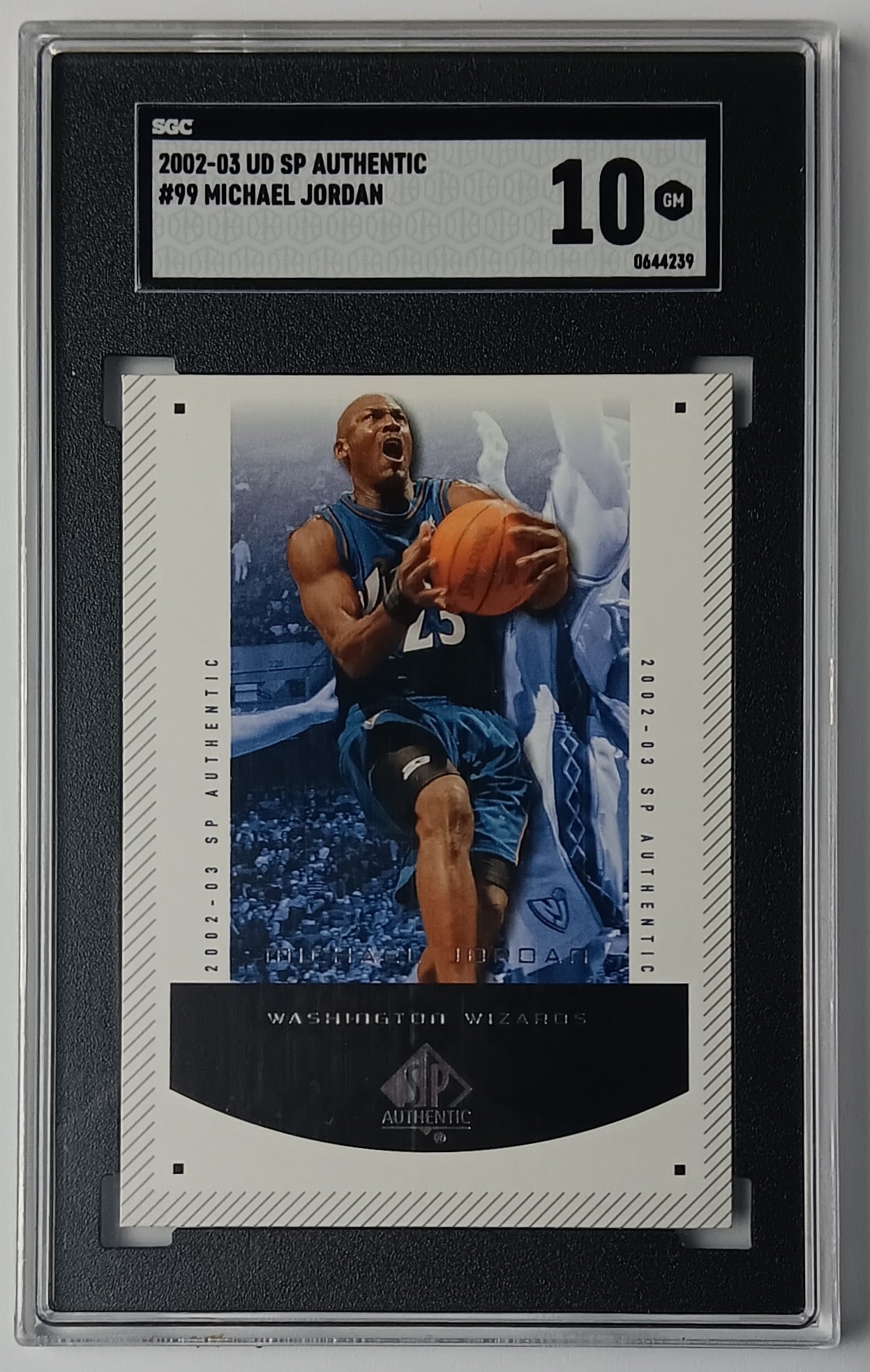 Michael Jordan 2002-03 UD SP Authentic Basketball Card Gem Mint 10 (1 of 2)