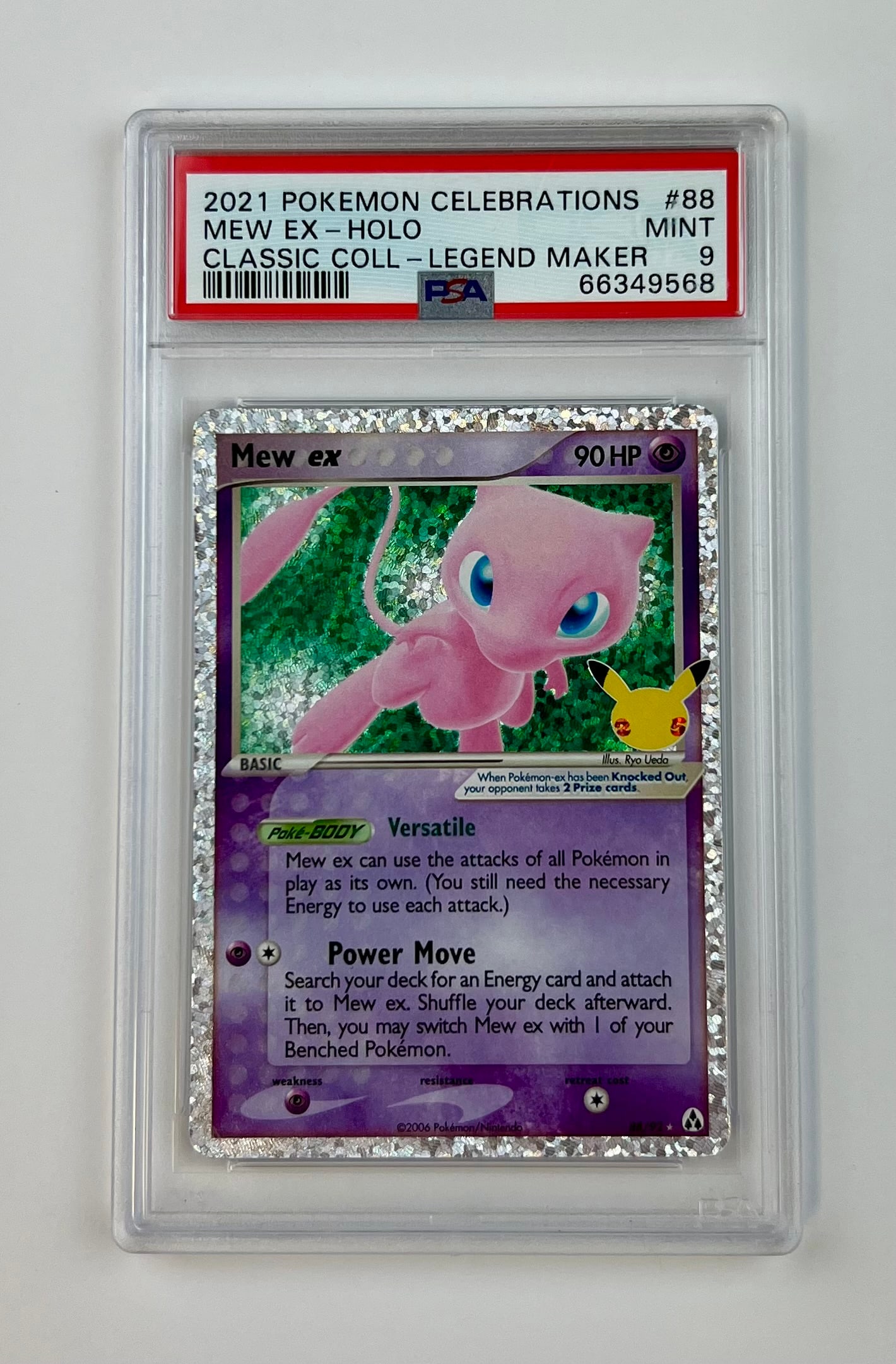 Mew EX Holo 2021 Pokemon Celebrations PSA 9 (1 of 2)