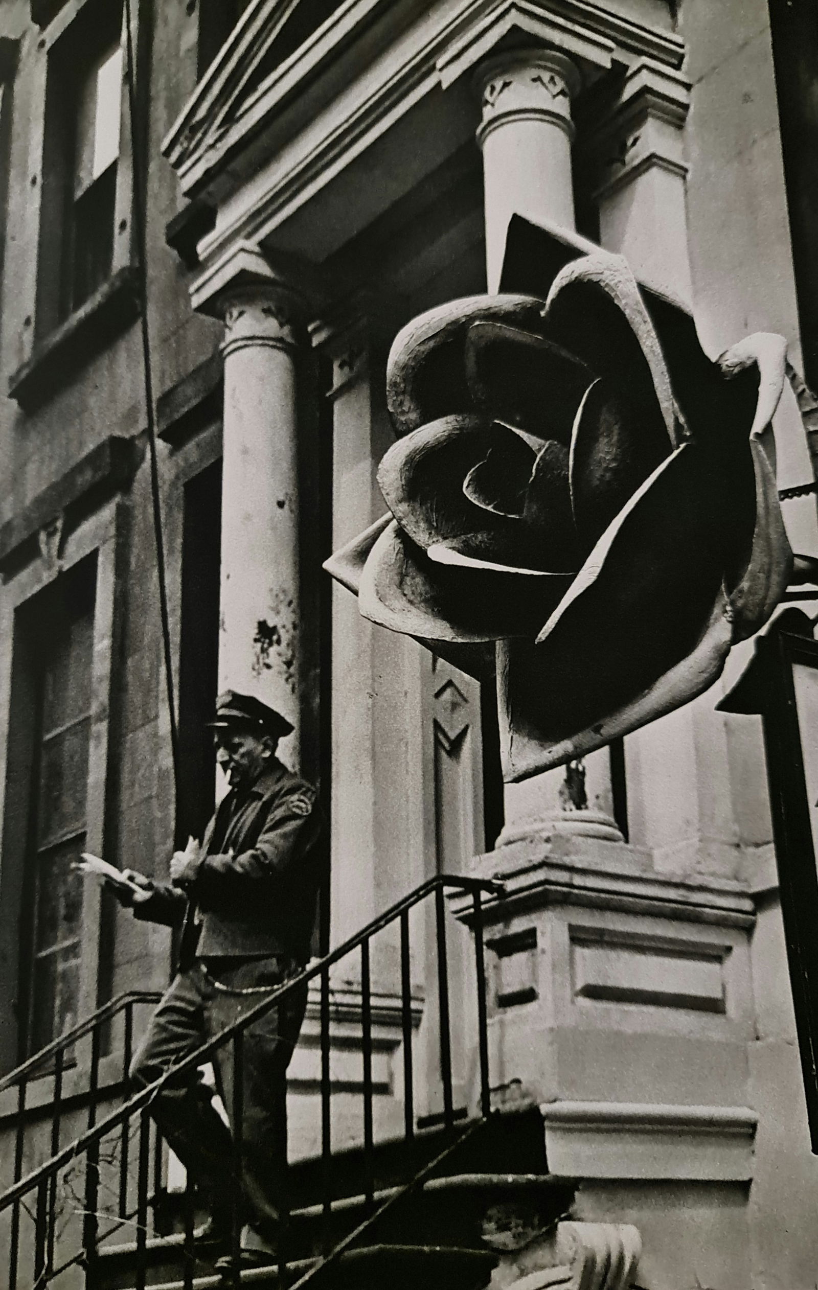 André Kertész, Cop with a cigarette, 1965: Photographer: André Kertész, born Andor Kertész, was a Hungarian-born photographer known for his groundbreaking contributions to photographic composition and the photo essay. Subject: Cop with a ci