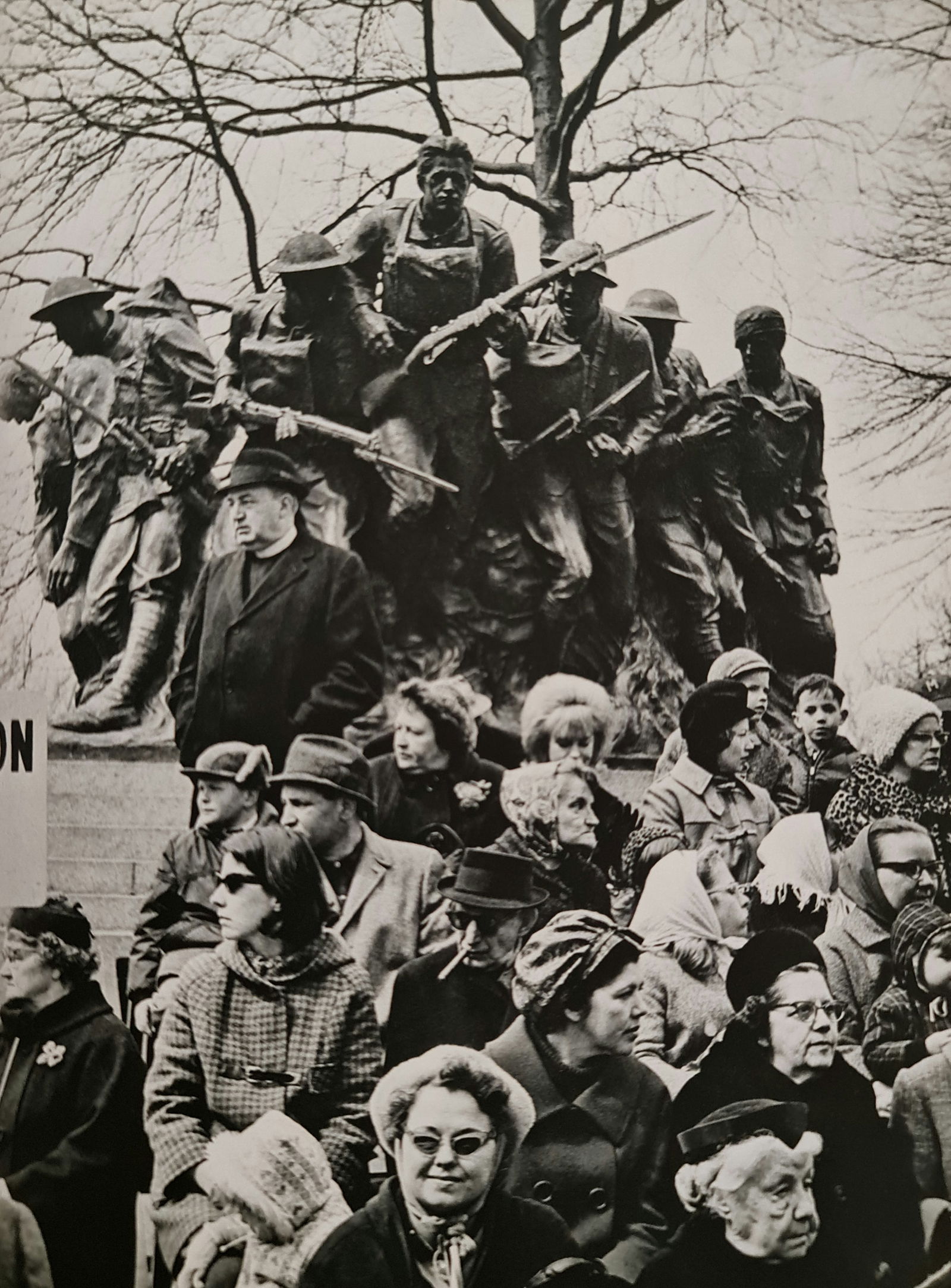 André Kertész, Crowd with statues, New York, 1965: Photographer: André Kertész, born Andor Kertész, was a Hungarian-born photographer known for his groundbreaking contributions to photographic composition and the photo essay. Subject: Crowd with st
