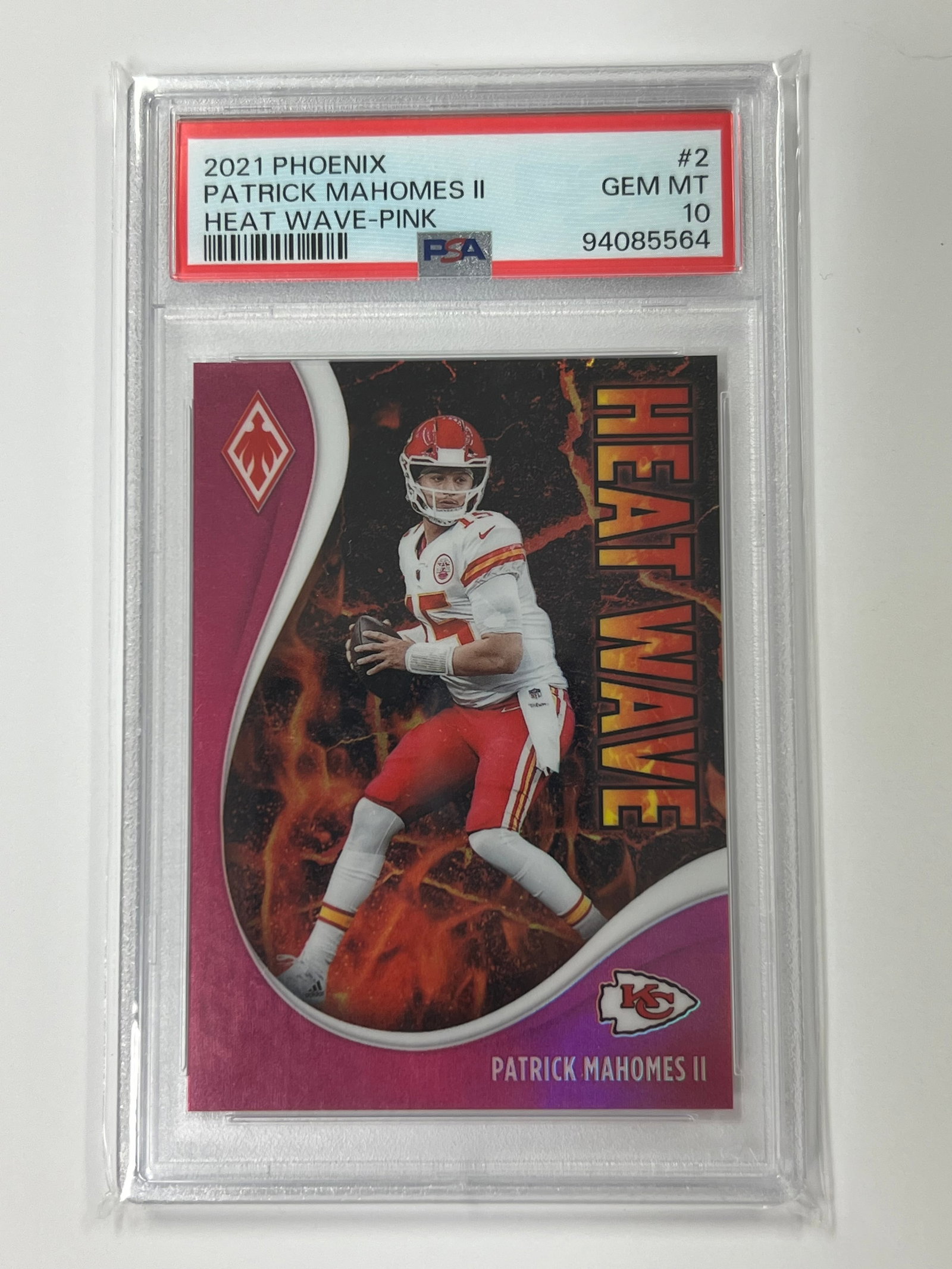 Patrick Mahomes /175 2021 Heat Wave Phoenix PSA 10: Patrick Mahomes /175 2021 Heat Wave Phoenix PSA 10