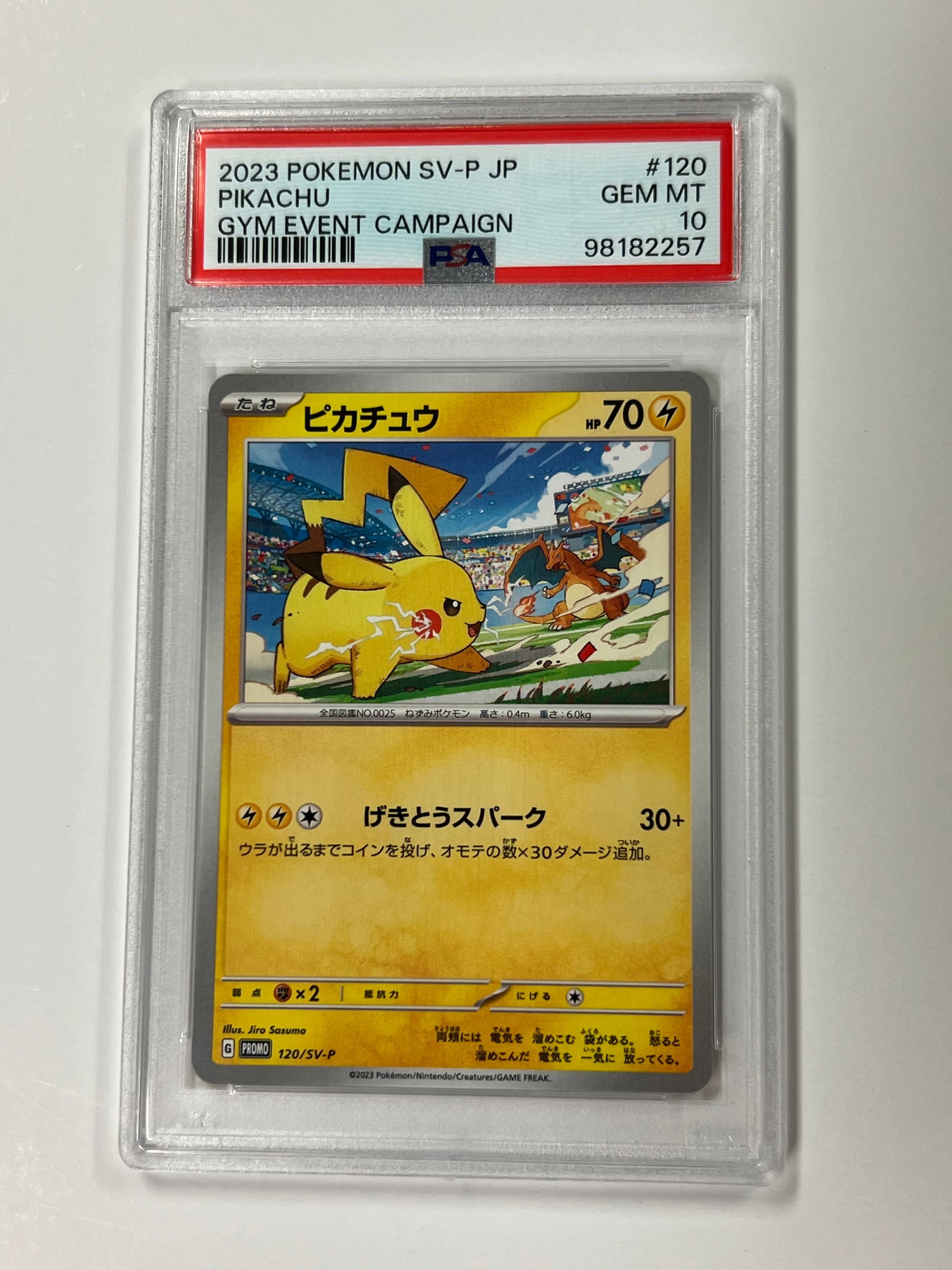Pikachu Gym Event Campaign 2023 PSA 10: Pikachu Gym Event Campaign 2023 PSA 10