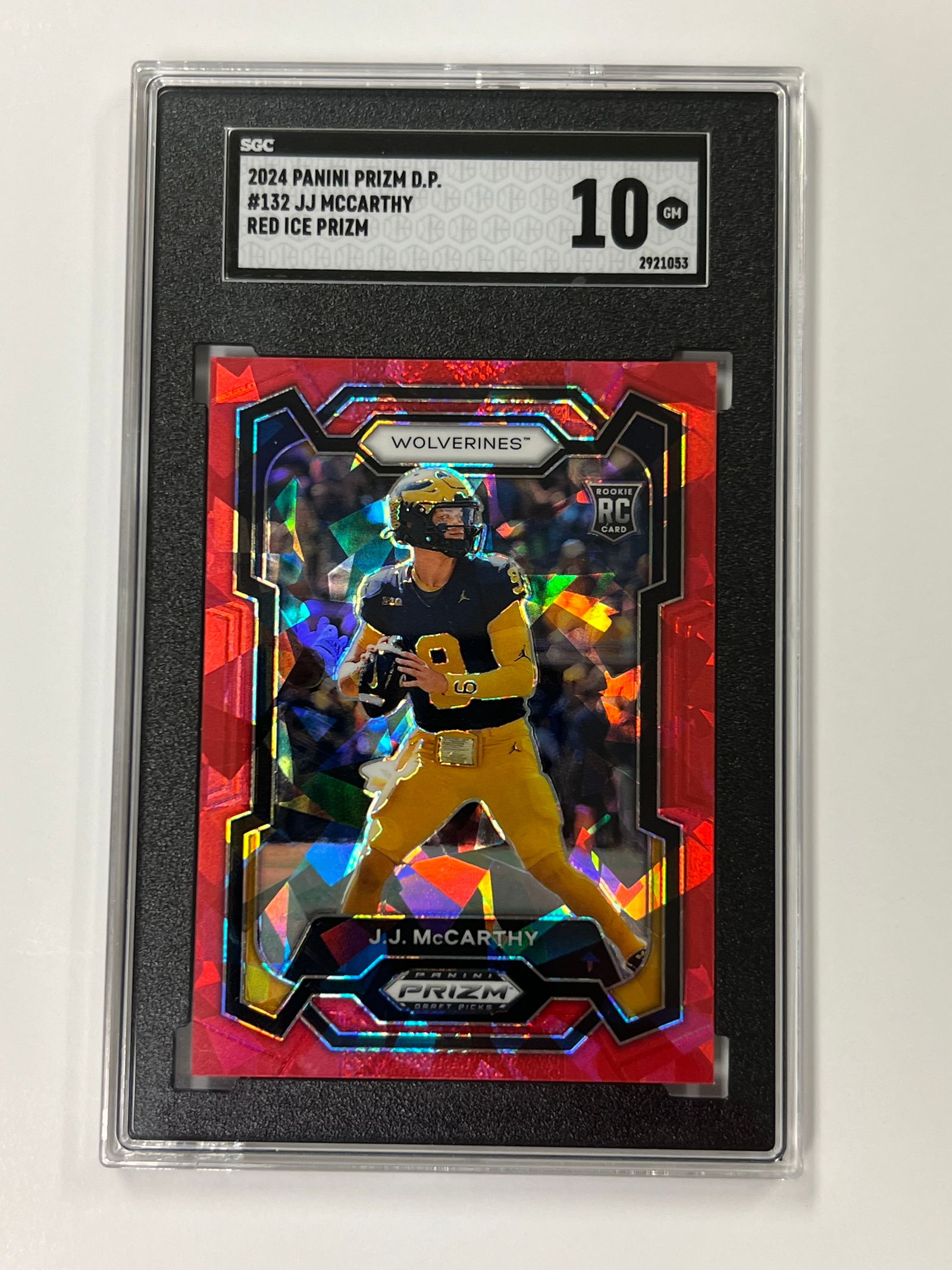 JJ McCarthy 2024 Panini Prizm DP SGC 10 (1 of 2)