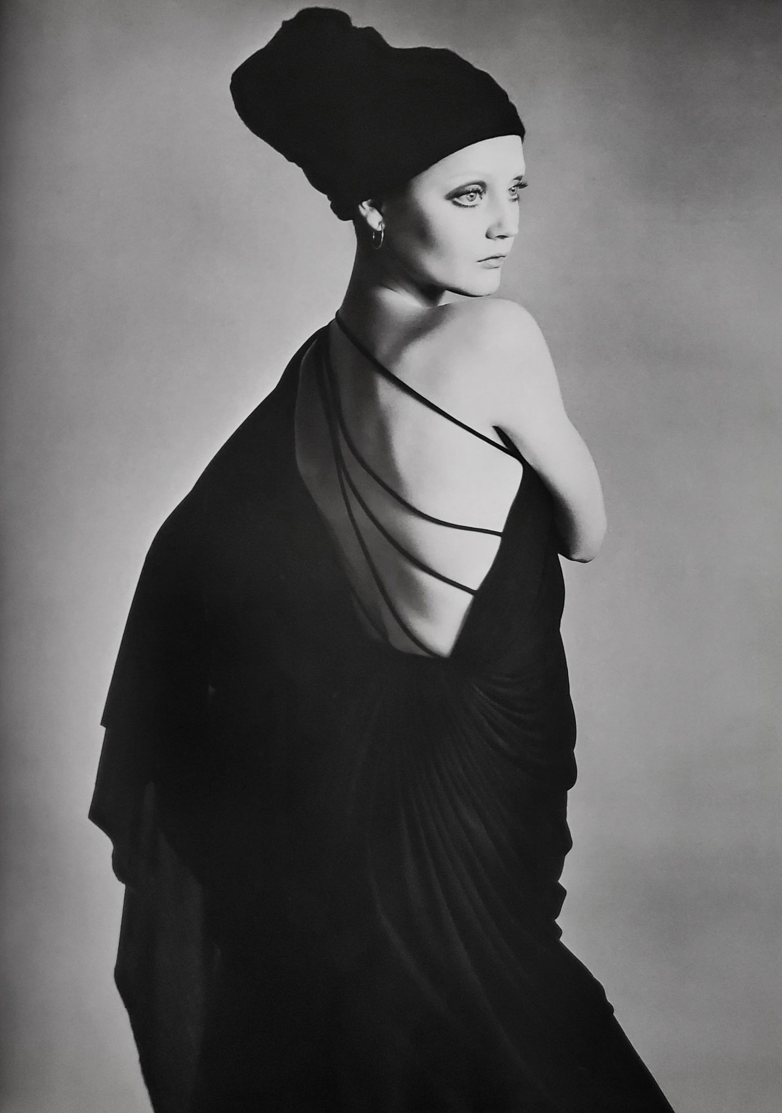 Richard Avedon, Ingrid Boulting, Evening dress by Gres, Paris studio, 1970: Photographer: Richard Avedon (American, 1923 - 2004) - internationally renowned portrait and fashion photographer, one of the most important and influential photographers during the last half of the t