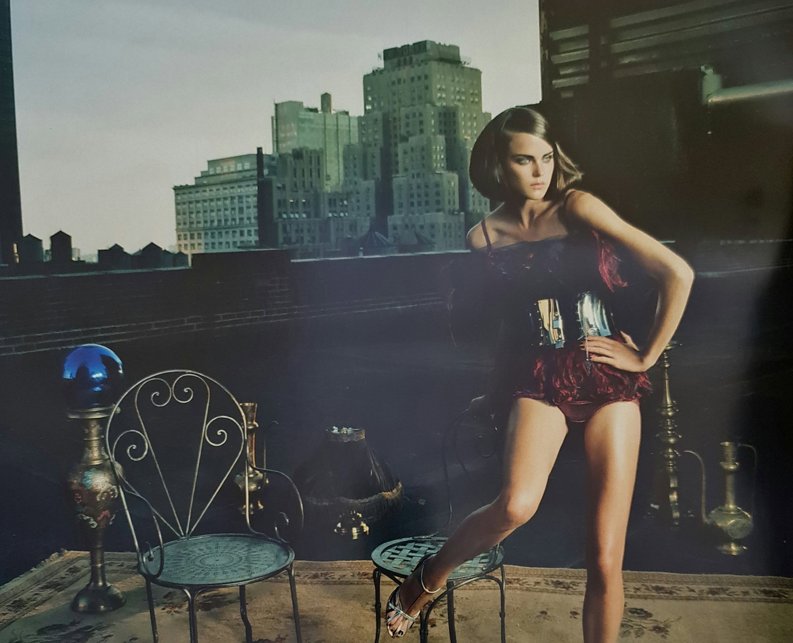 Jacques Olivar, Skyway Over Manhattan #1, New York City, 2007: Photographer: Jacques Olivar, born in Casablanca in 1941, was an advertising photographer and movie director before embracing fashion photography. Visual seduction and cinematic sensibility are keys t
