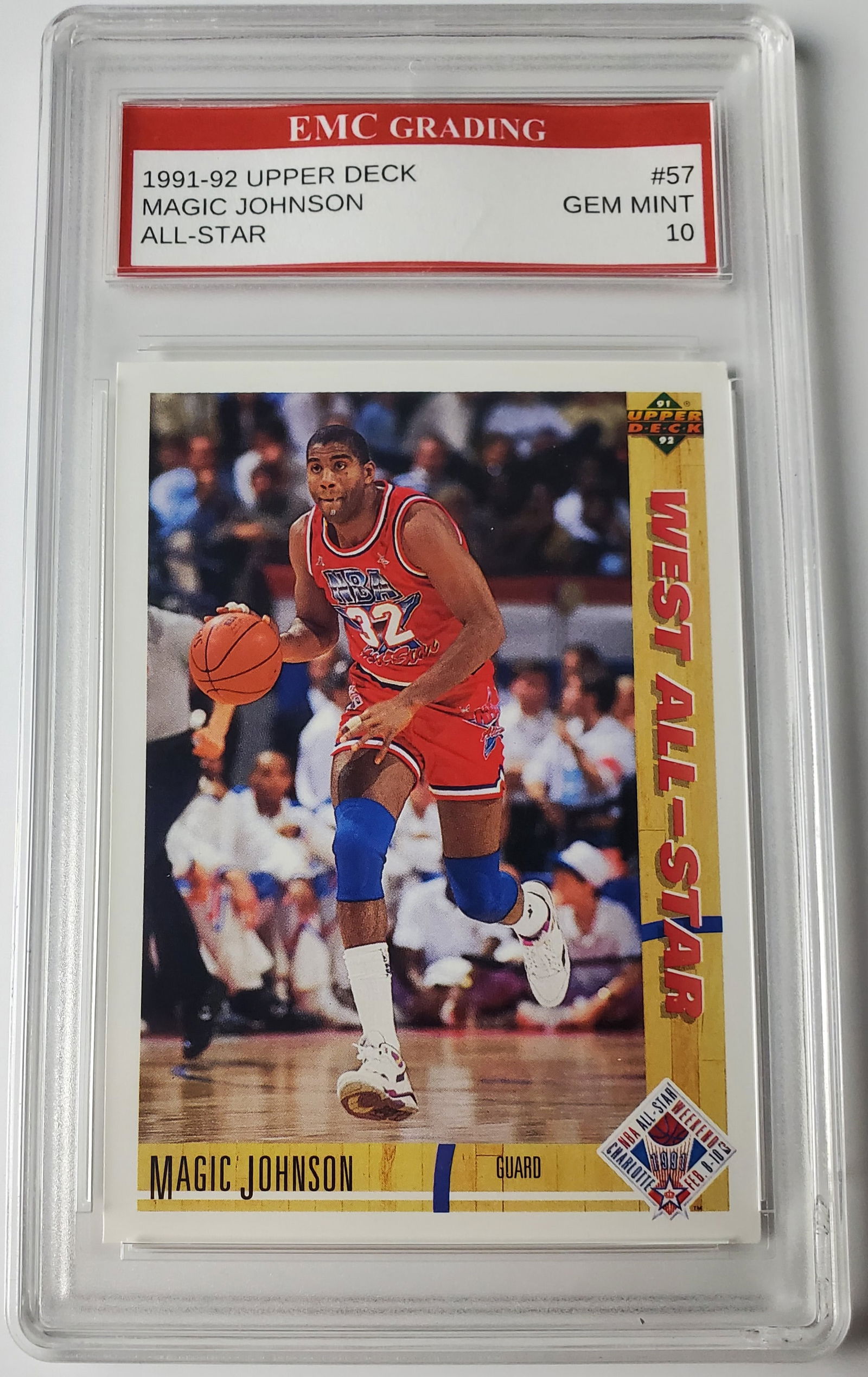 Magic Johnson 1991-92 Upper Deck All Star Basketball Card Gem Mint 10 (1 of 2)