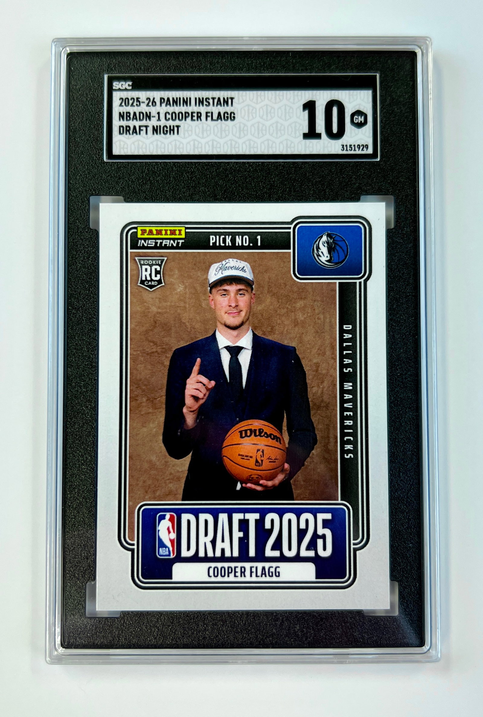 Cooper Flagg Draft Rookie 2025-26 SGC 10 (1 of 2)