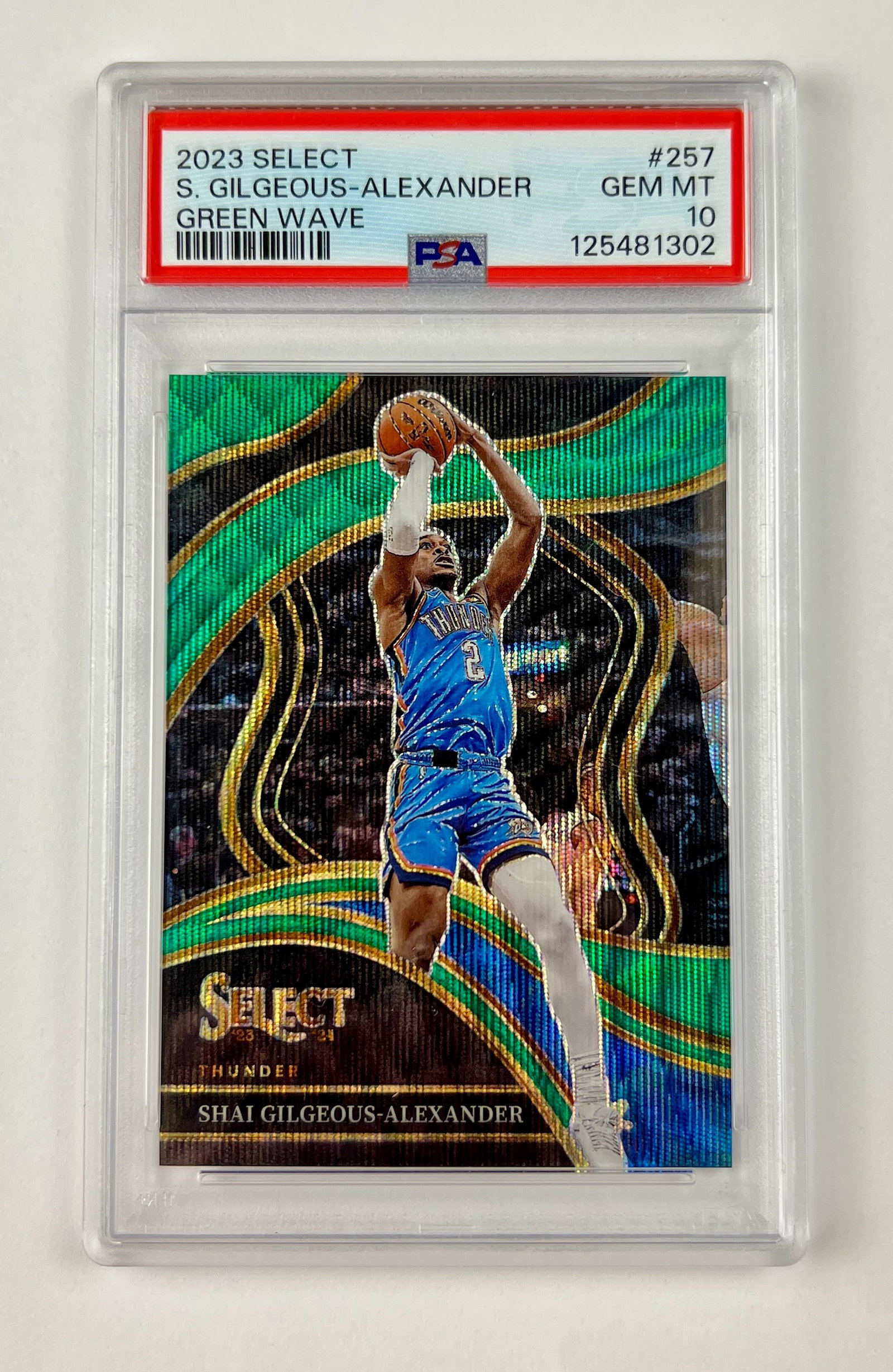 Shai Gilgeous Alexander /50 Green Wave PSA 10 POP 5 (1 of 2)