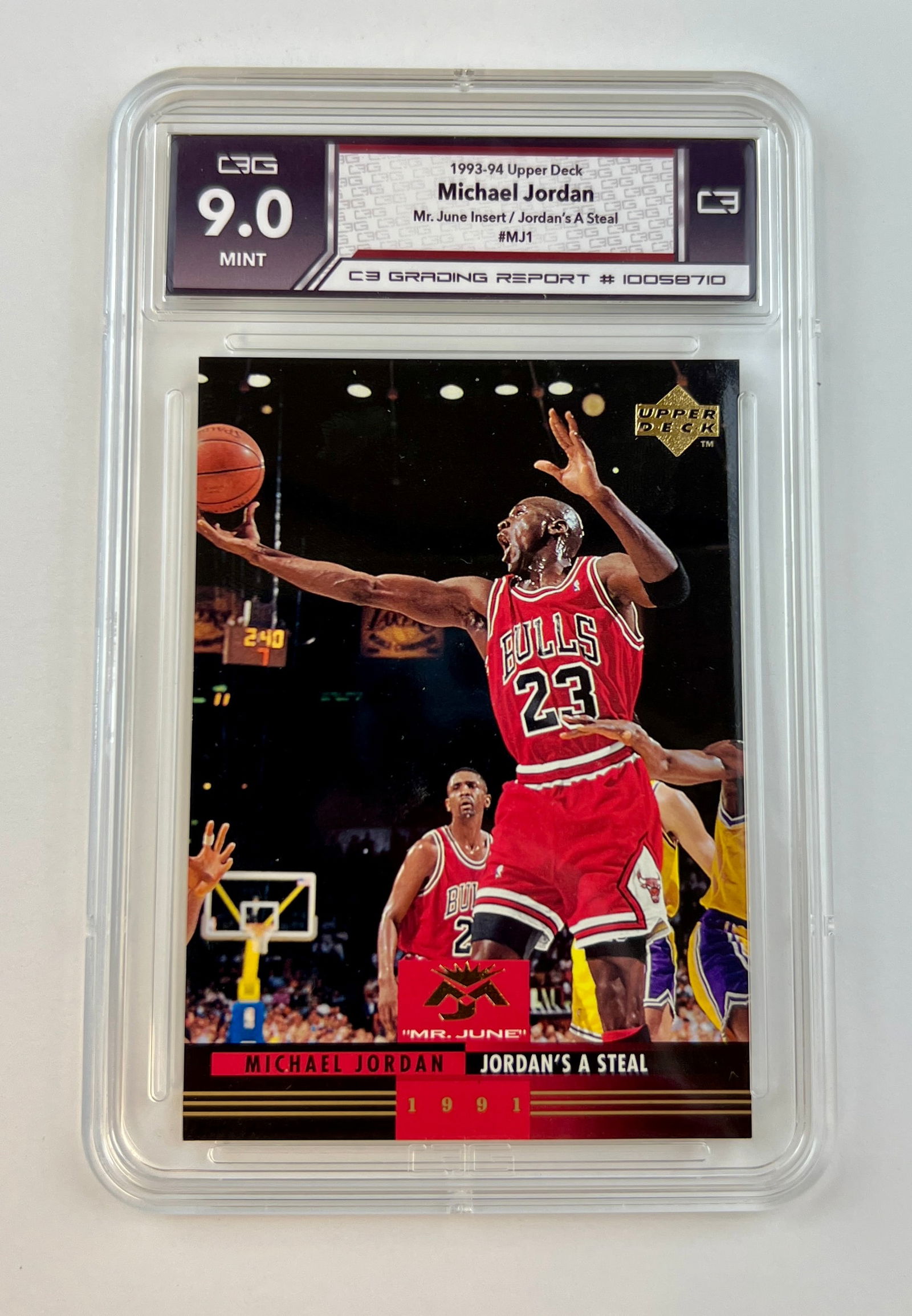 Michael Jordan 1993-94 Upper Deck - Mr. June Insert / Jordan's A Steal #MJ1 Gem Mint 9 (1 of 2)